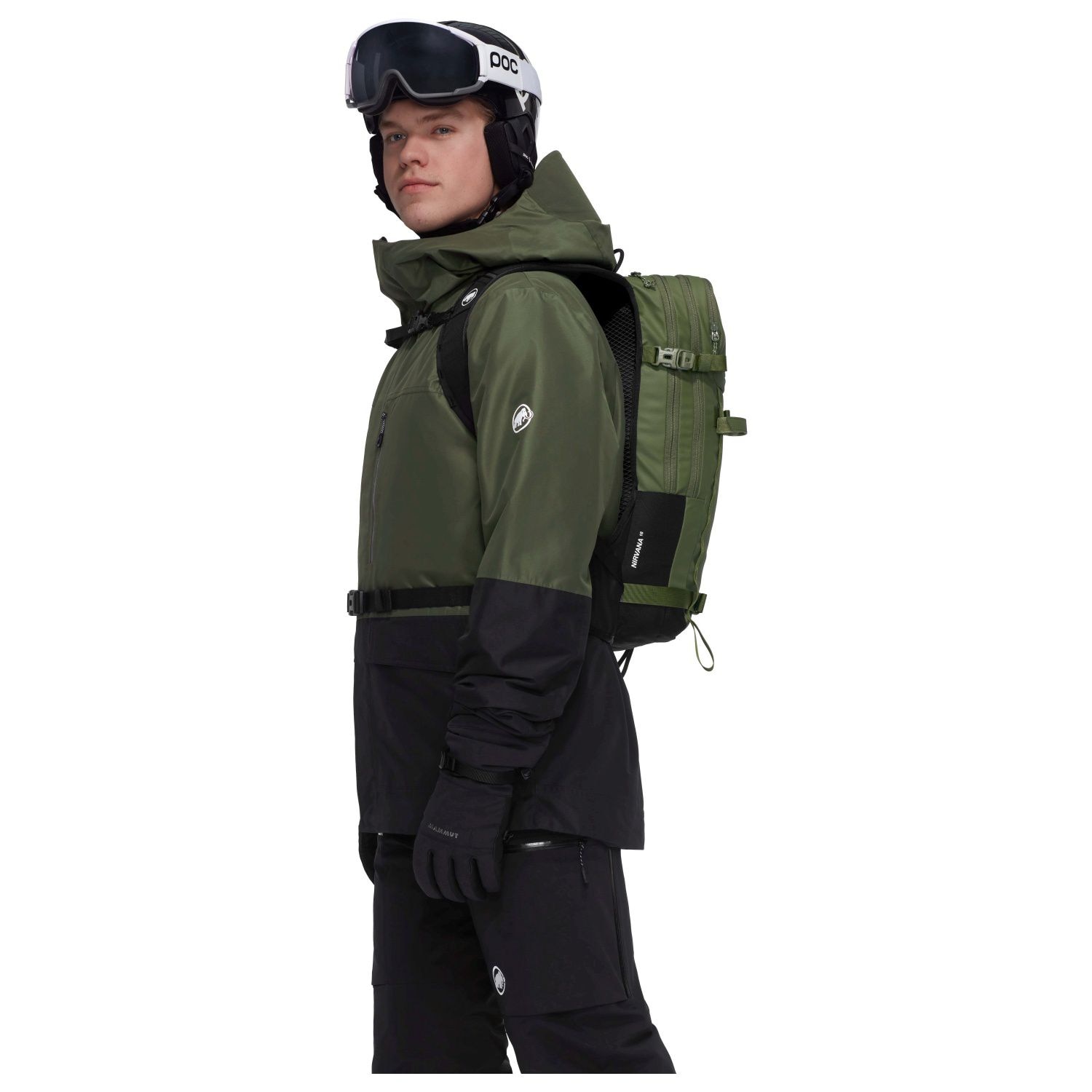 Mochila de Ski Nirvana 18 L Mammut Verde-3