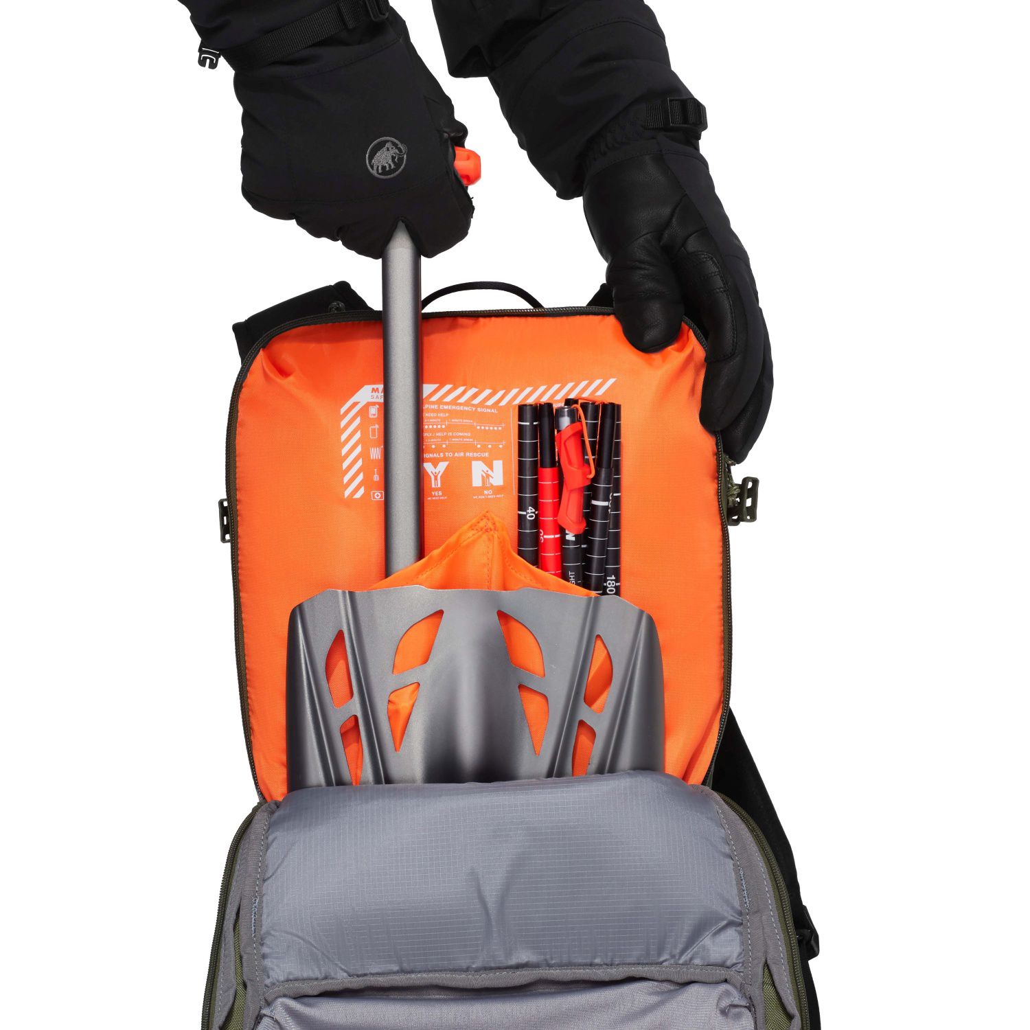 Mochila de Ski Nirvana 18 L Mammut Verde-4