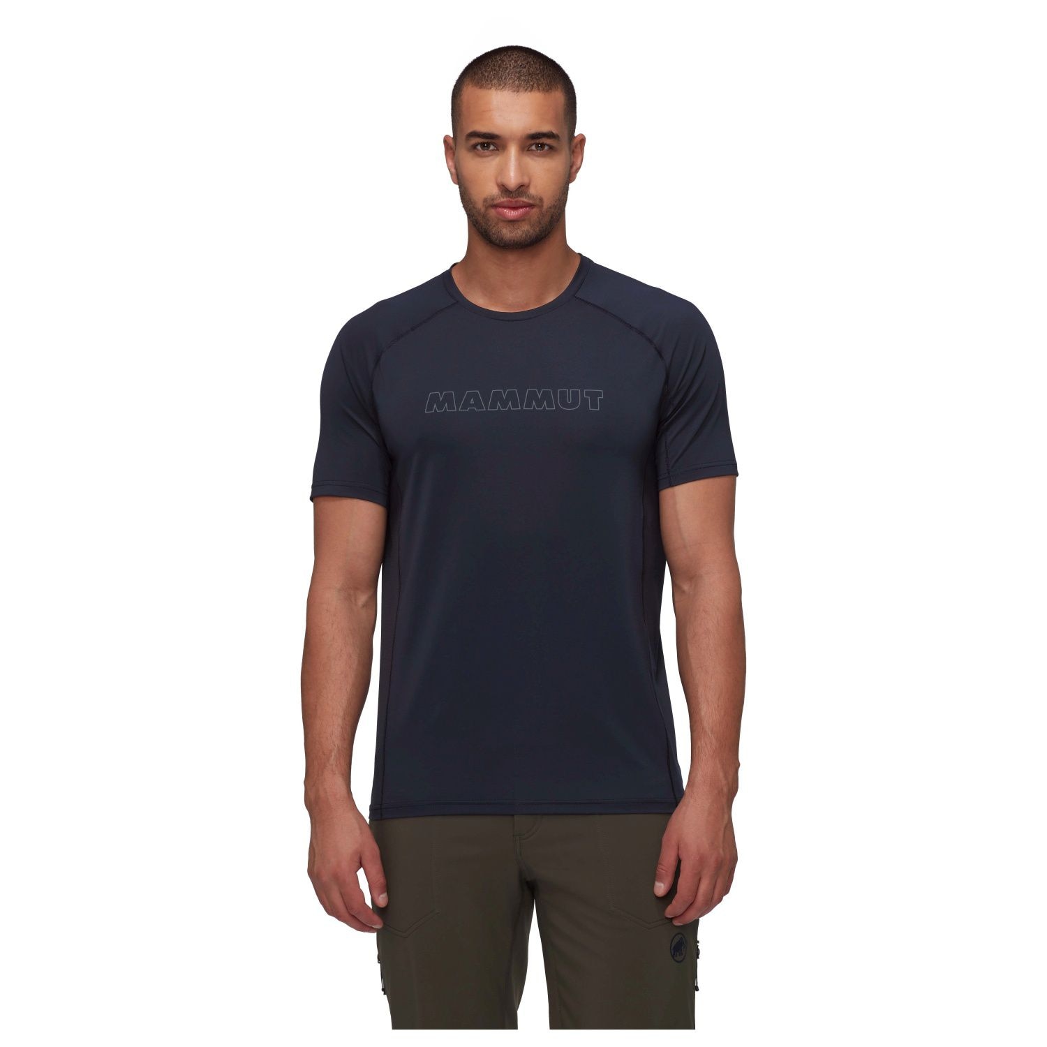 T-shirt de Montanha Selun Fl Logo Mammut Preto-3