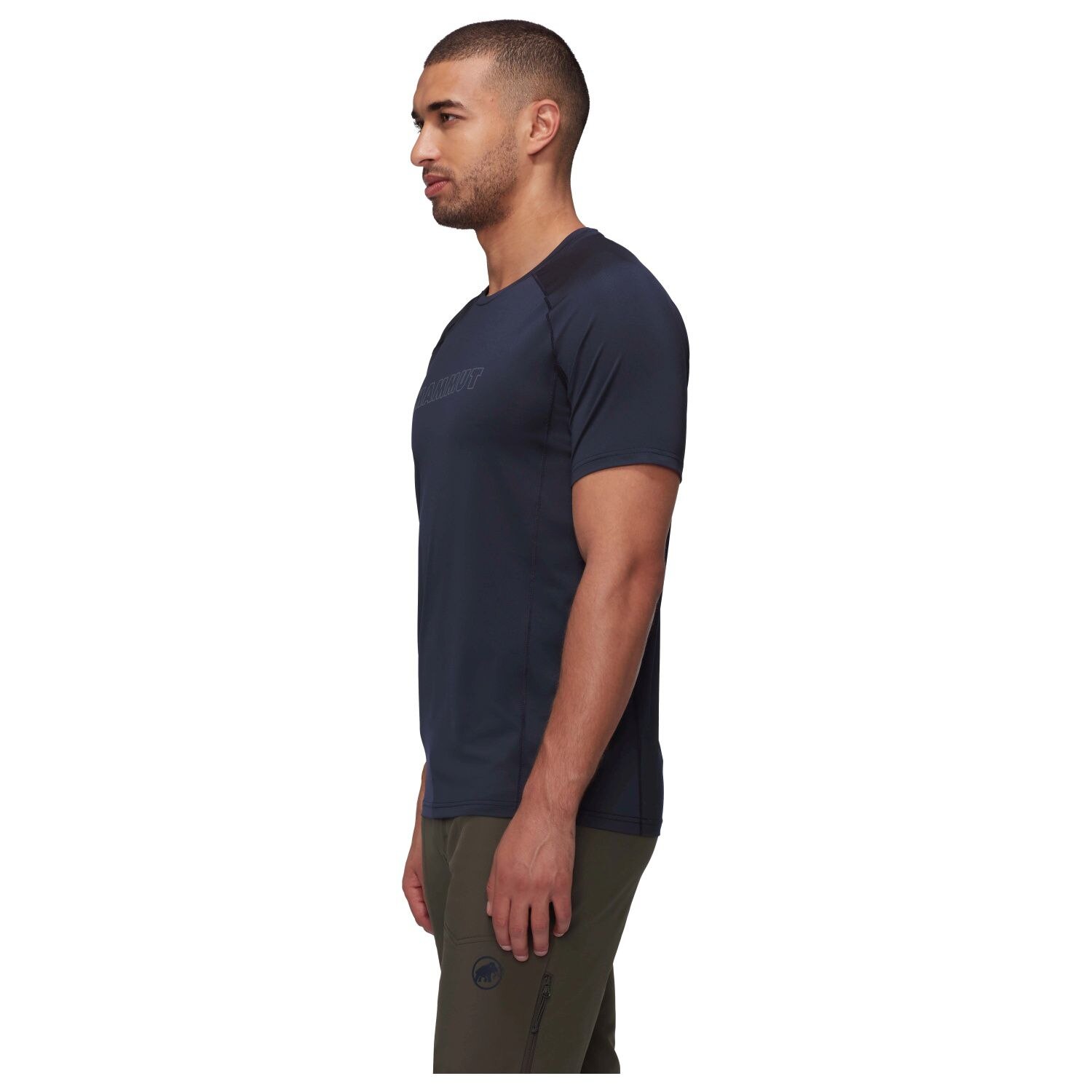 T-shirt de Montanha Selun Fl Logo Mammut Preto-4