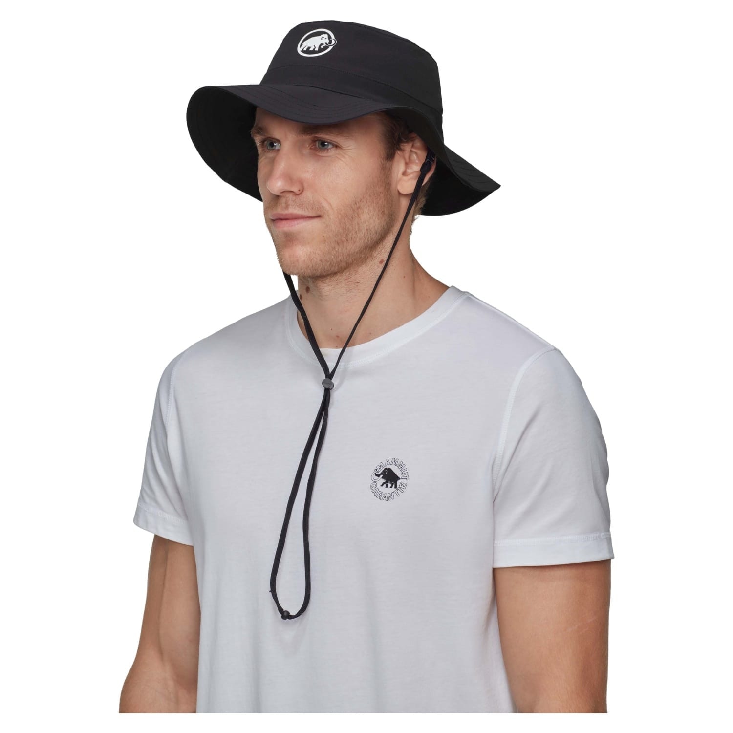 Chapéu Impermeável de Montanha Runbold Mammut Preto-2
