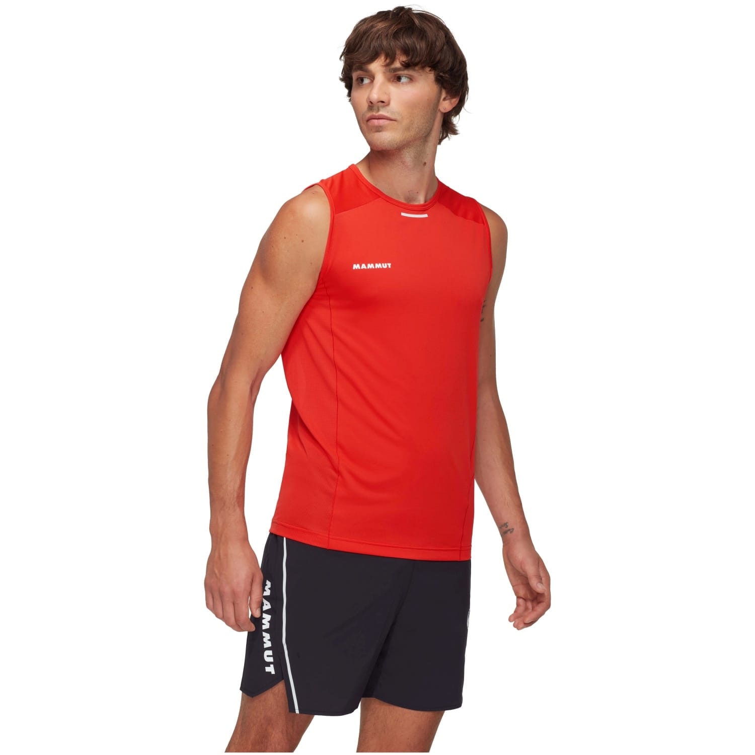 T-shirt de Montanha Aenergy Fl Tank Mammut Vermelho-3
