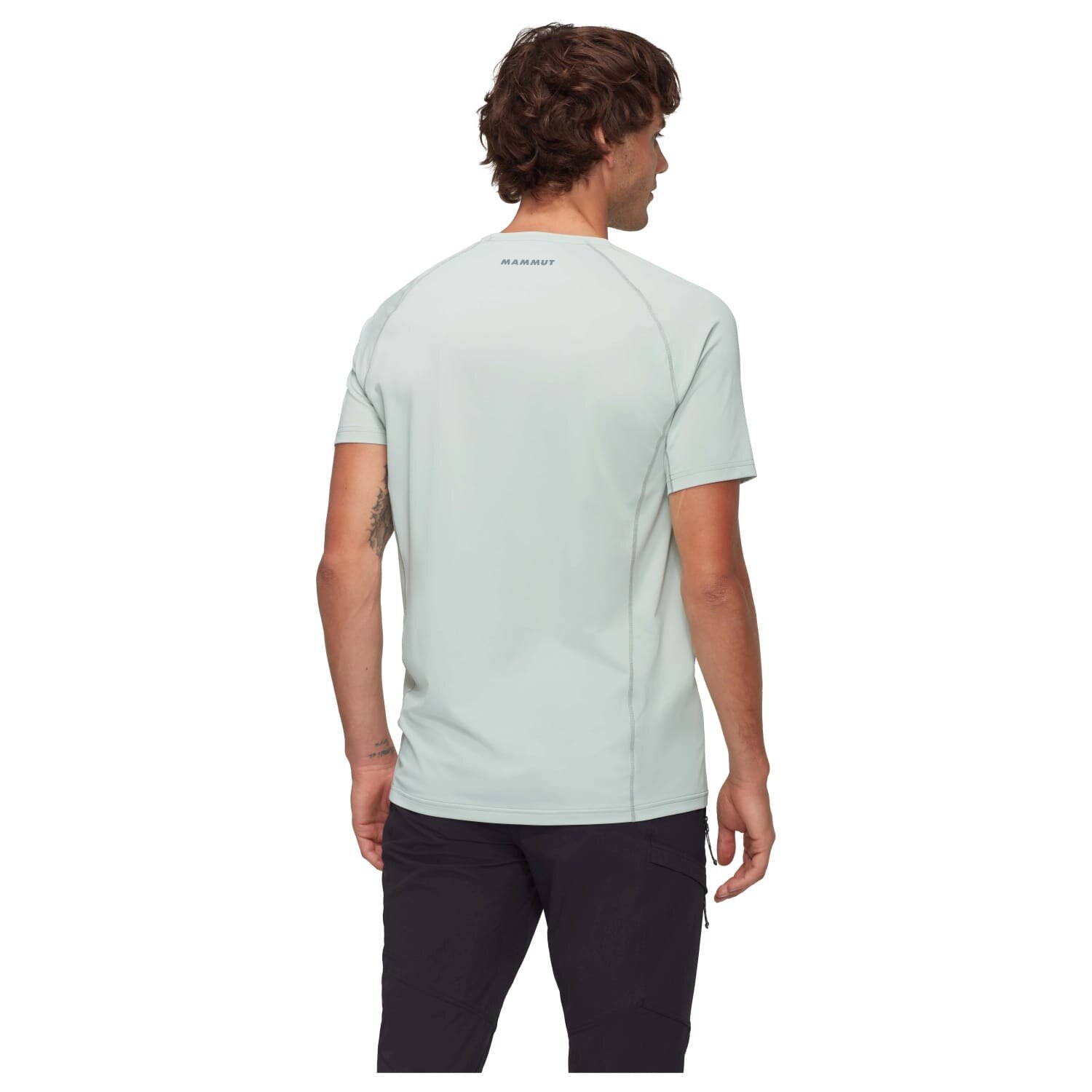 T-shirt de Montanha Selun Fl Logo Mammut Cinzento-claro-2