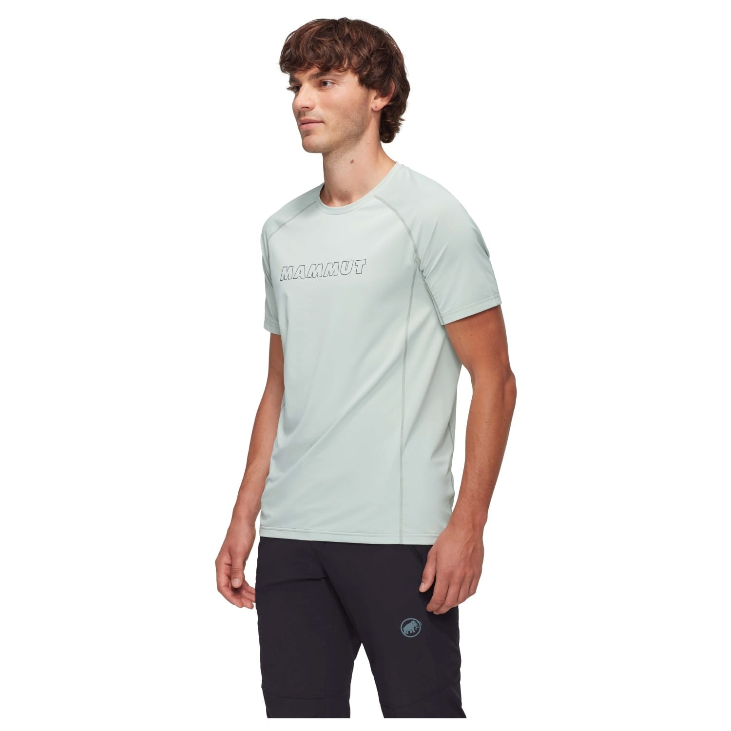 T-shirt de Montanha Selun Fl Logo Mammut Cinzento-claro-4