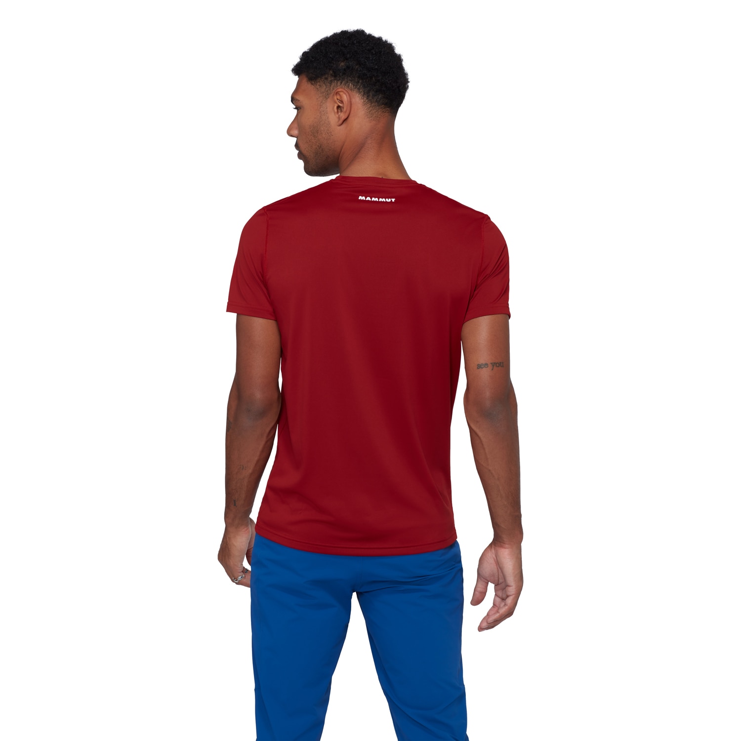 T-shirt de Montanha Selun Mammut Vermelho-3