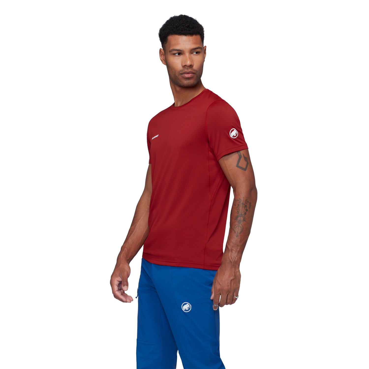 T-shirt de Montanha Selun Mammut Vermelho-4