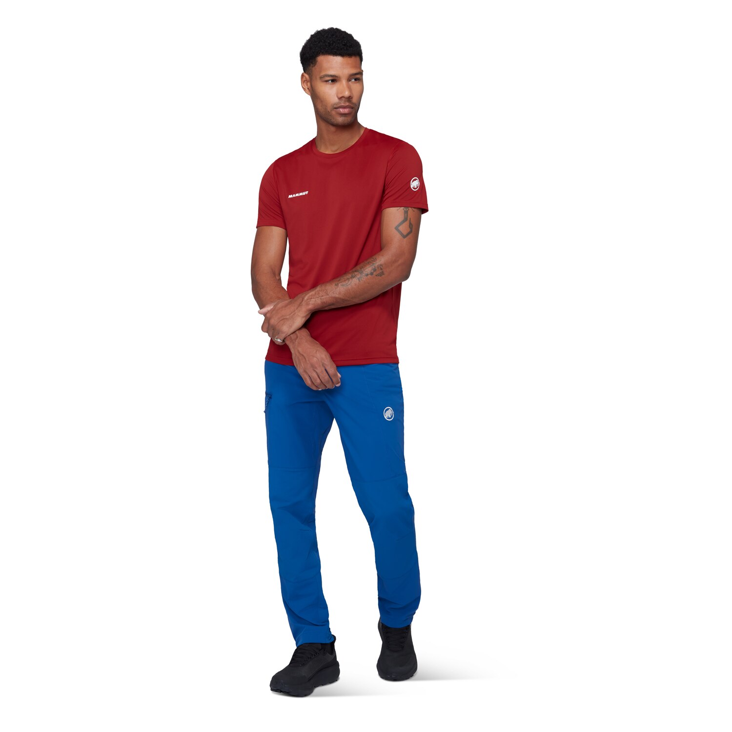 T-shirt de Montanha Selun Mammut Vermelho-5
