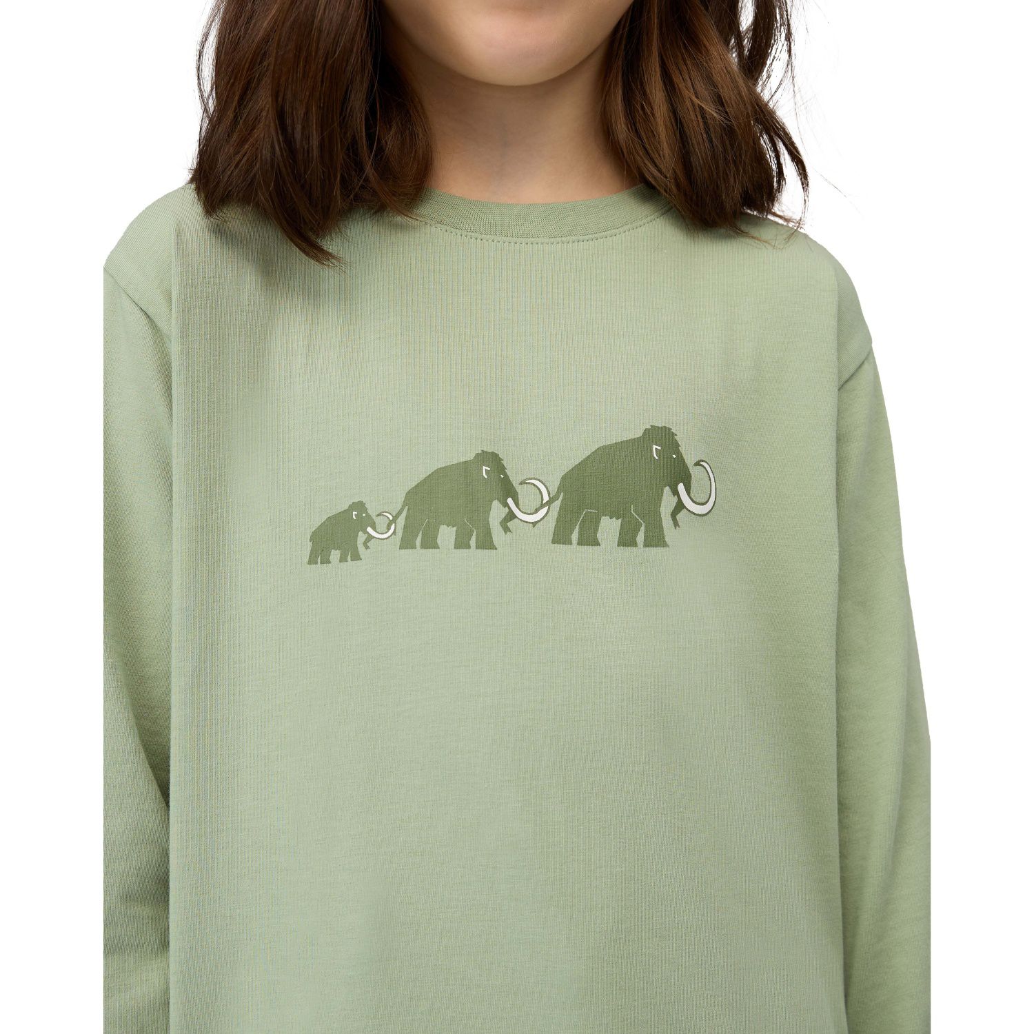 T-shirt Infantil Core Kids Logo Mammut Verde-5