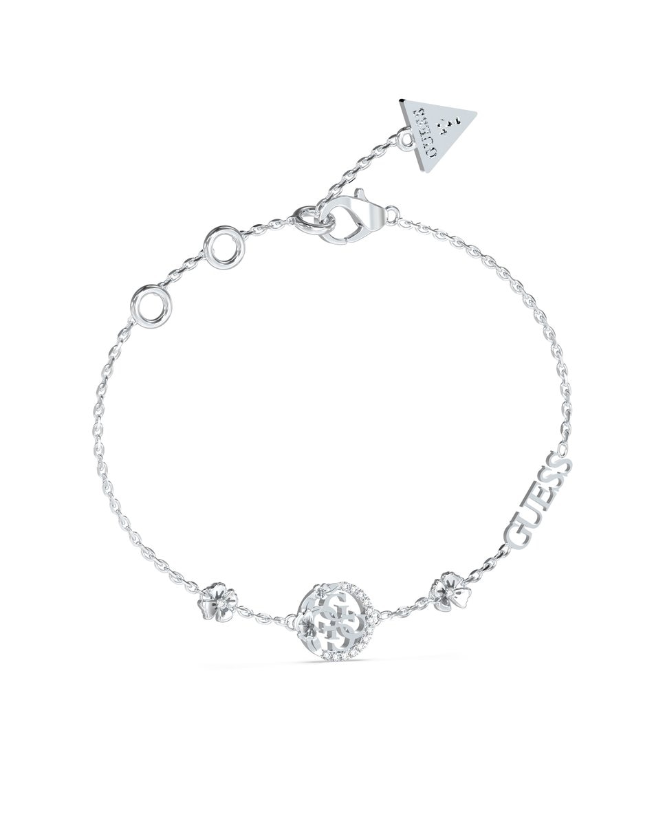 Pulseira de Corrente 4 Love de Aço Prateada Prata-1