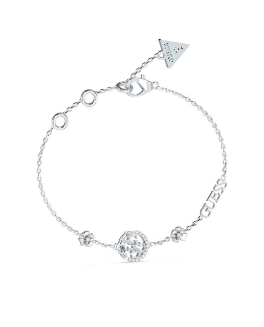 Imagem 0 de Pulseira 4 Love de Aço Prateada