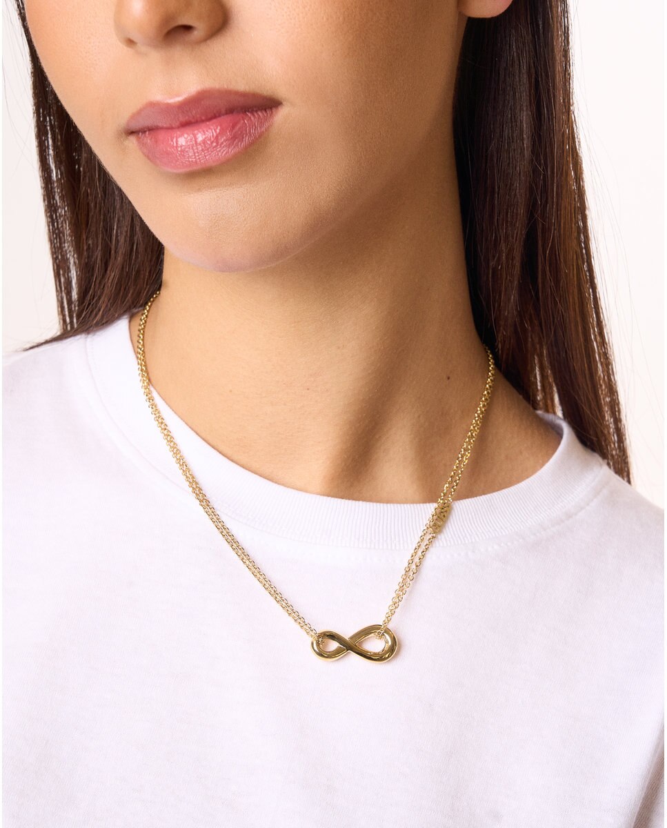 Colar Amore de Aço Dourado 2