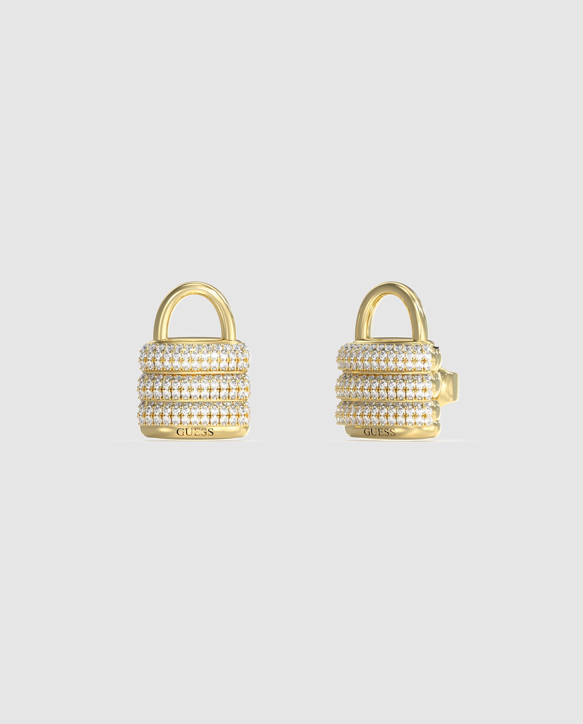 Brincos Guess My Secret de Aço Dourado Ouro-1