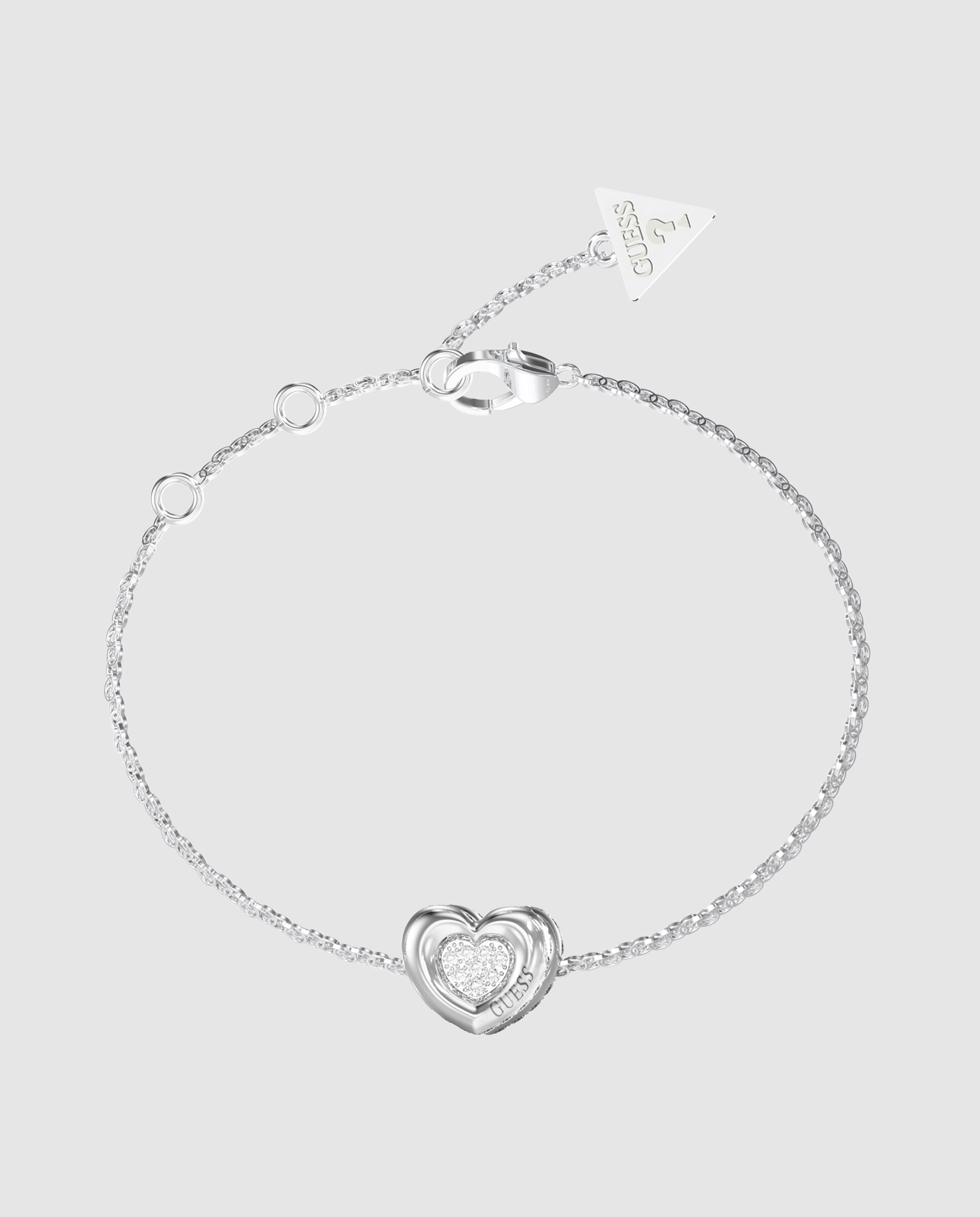 Pulseira de Corrente L.o.v.e. de Aço Prateada Prata-1