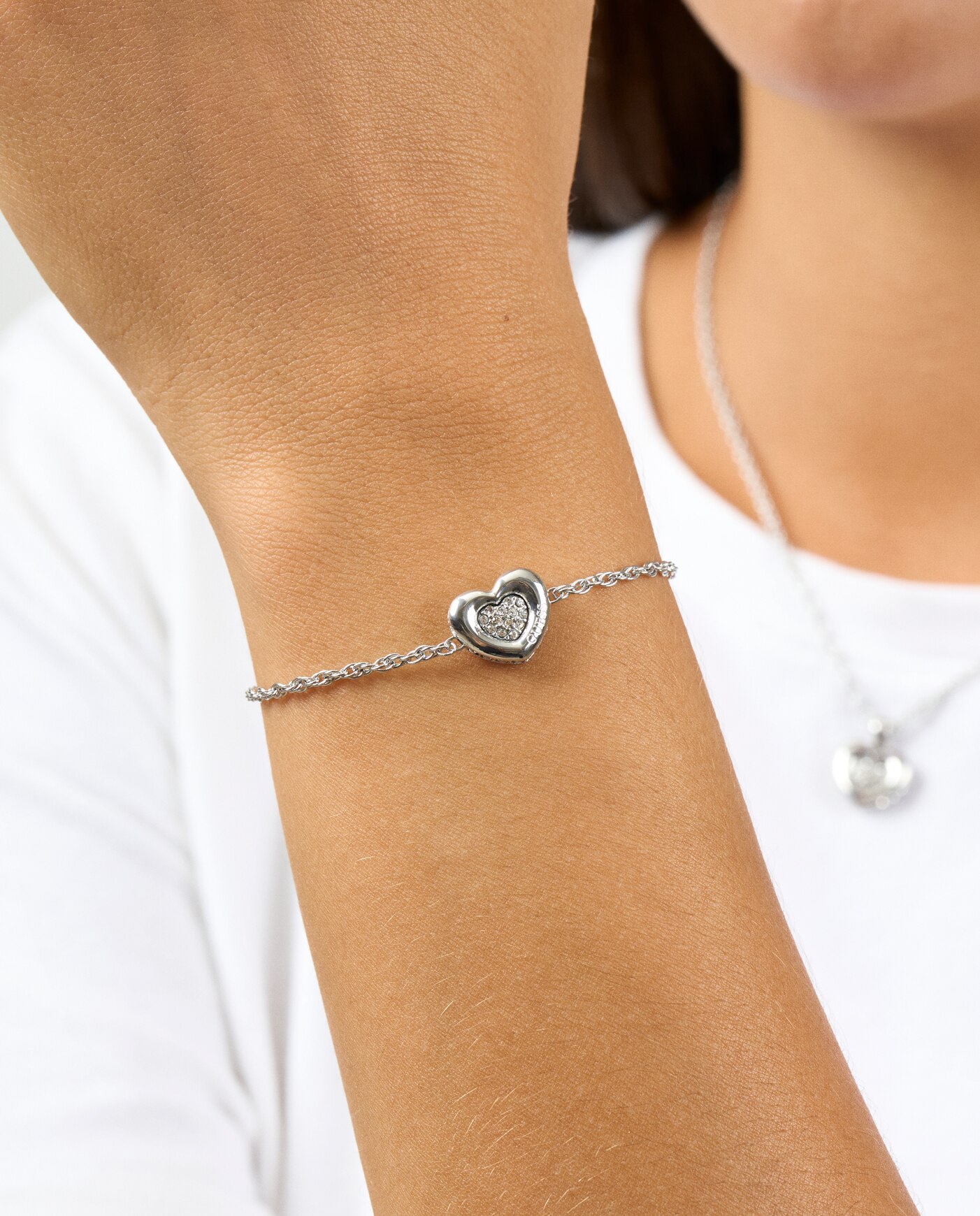 Pulseira de Corrente L.o.v.e. de Aço Prateada Prata-2