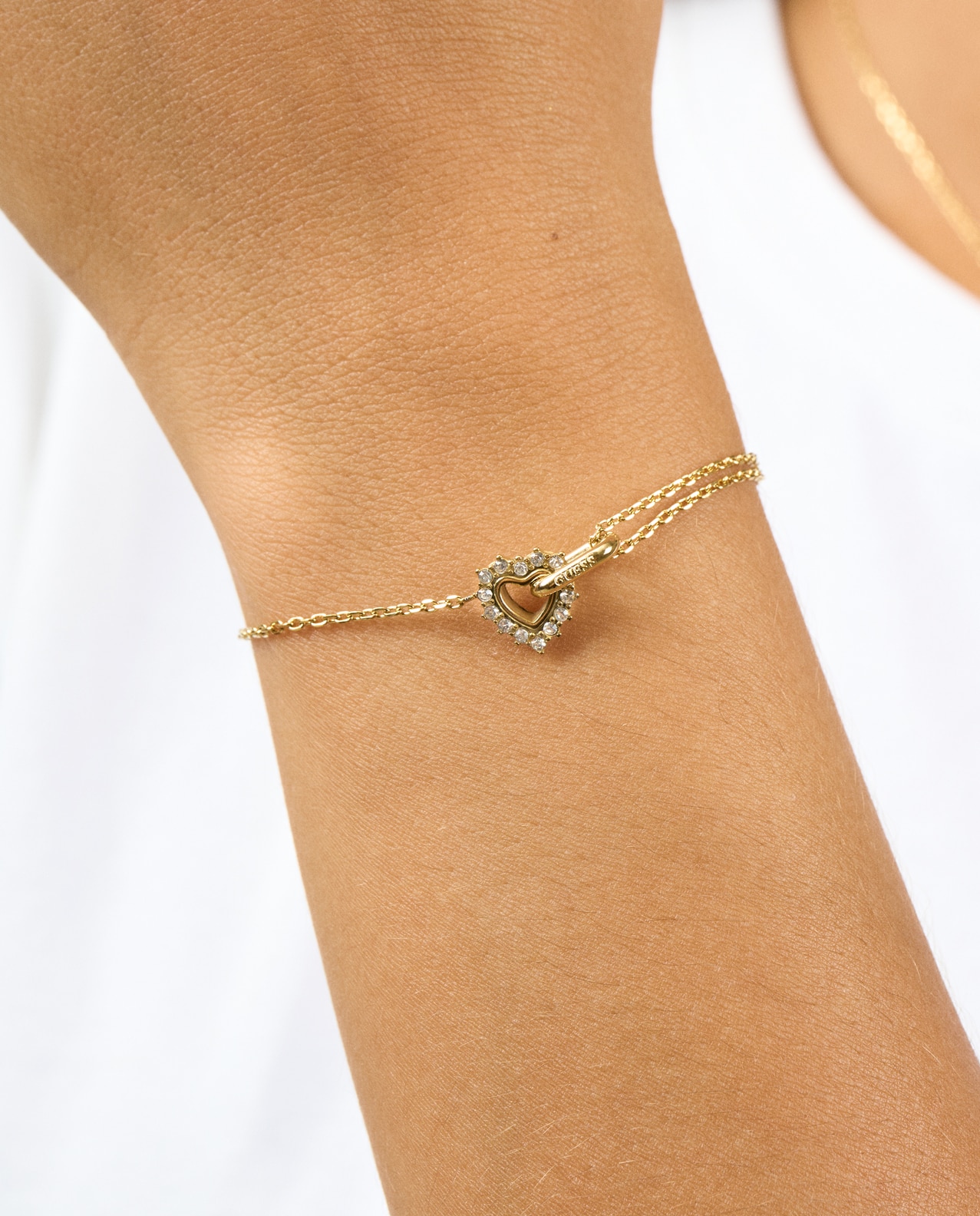 Pulseira de Corrente Iconique de Aço Dourada Ouro-2
