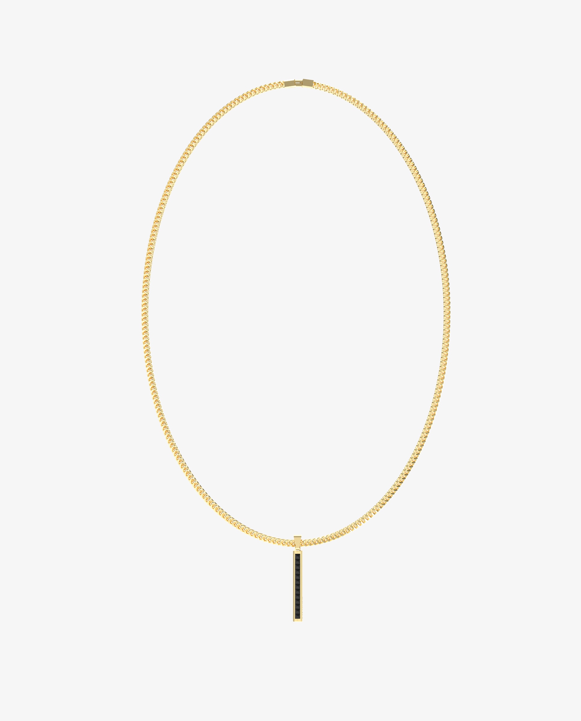 Imagem 0 de Colar Guess Noir de Aço Dourado