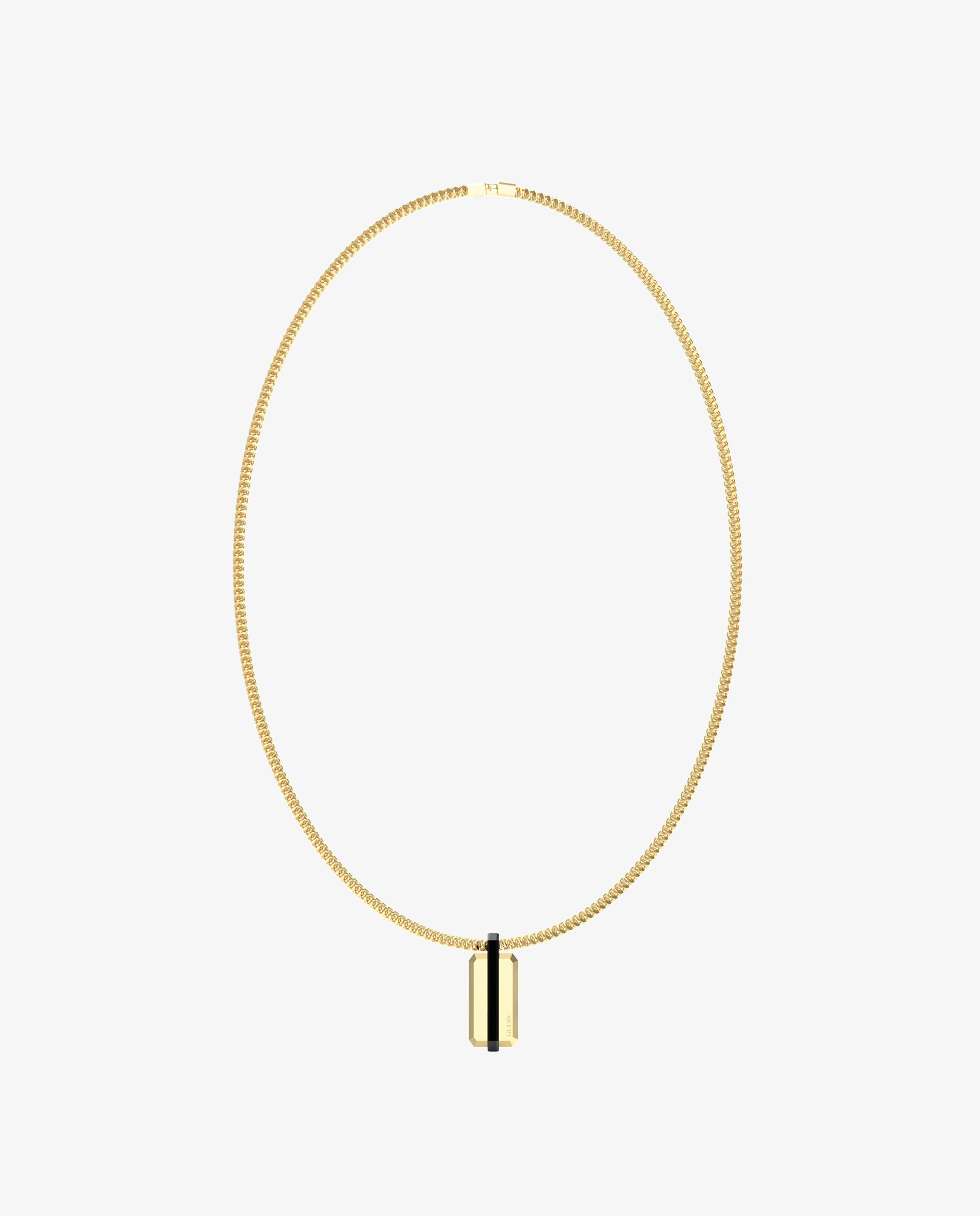 Imagem 0 de Corrente Guess Noir de Aço em Dourado