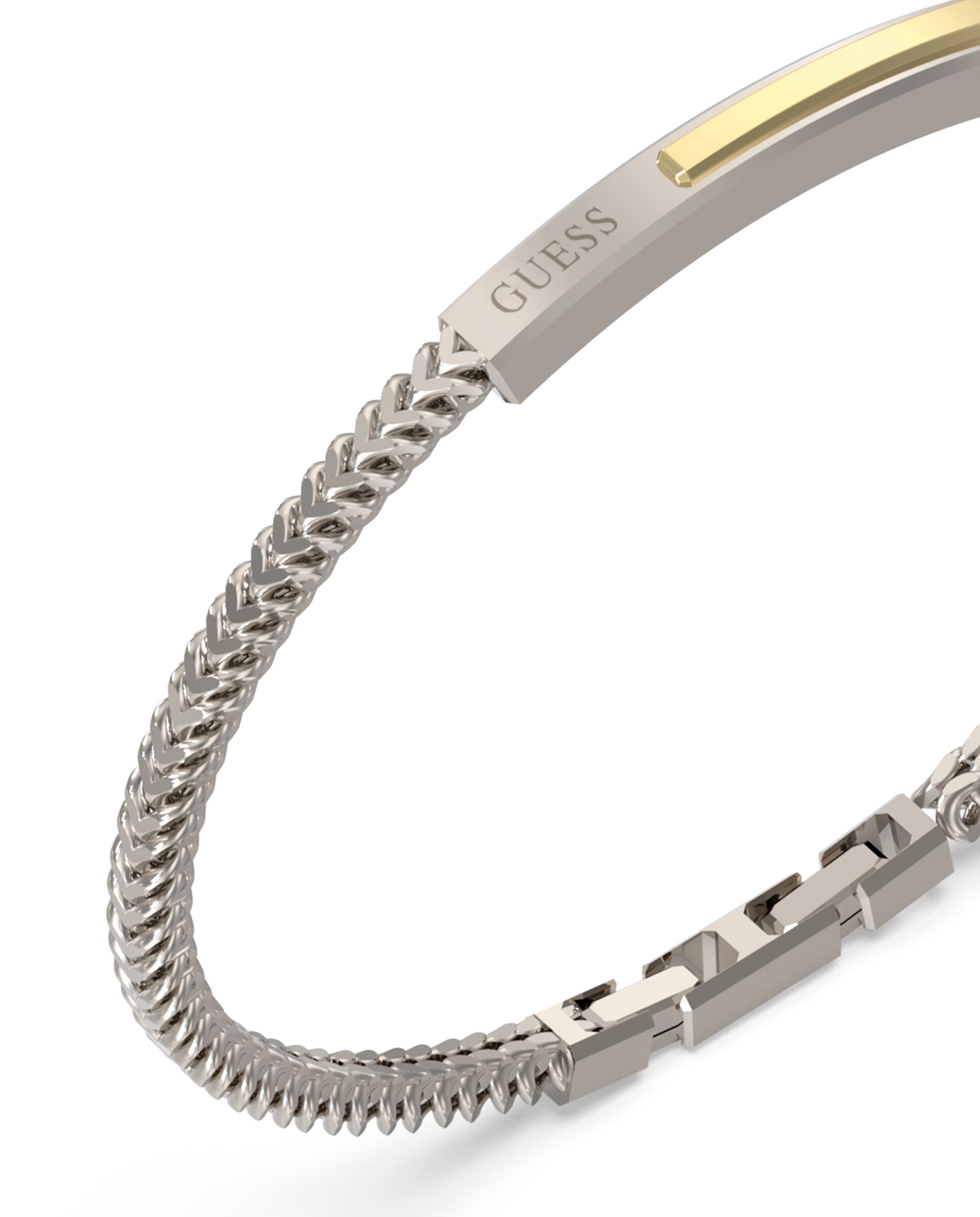 Pulseira Guess Noir de Aço Prateada Prata-2