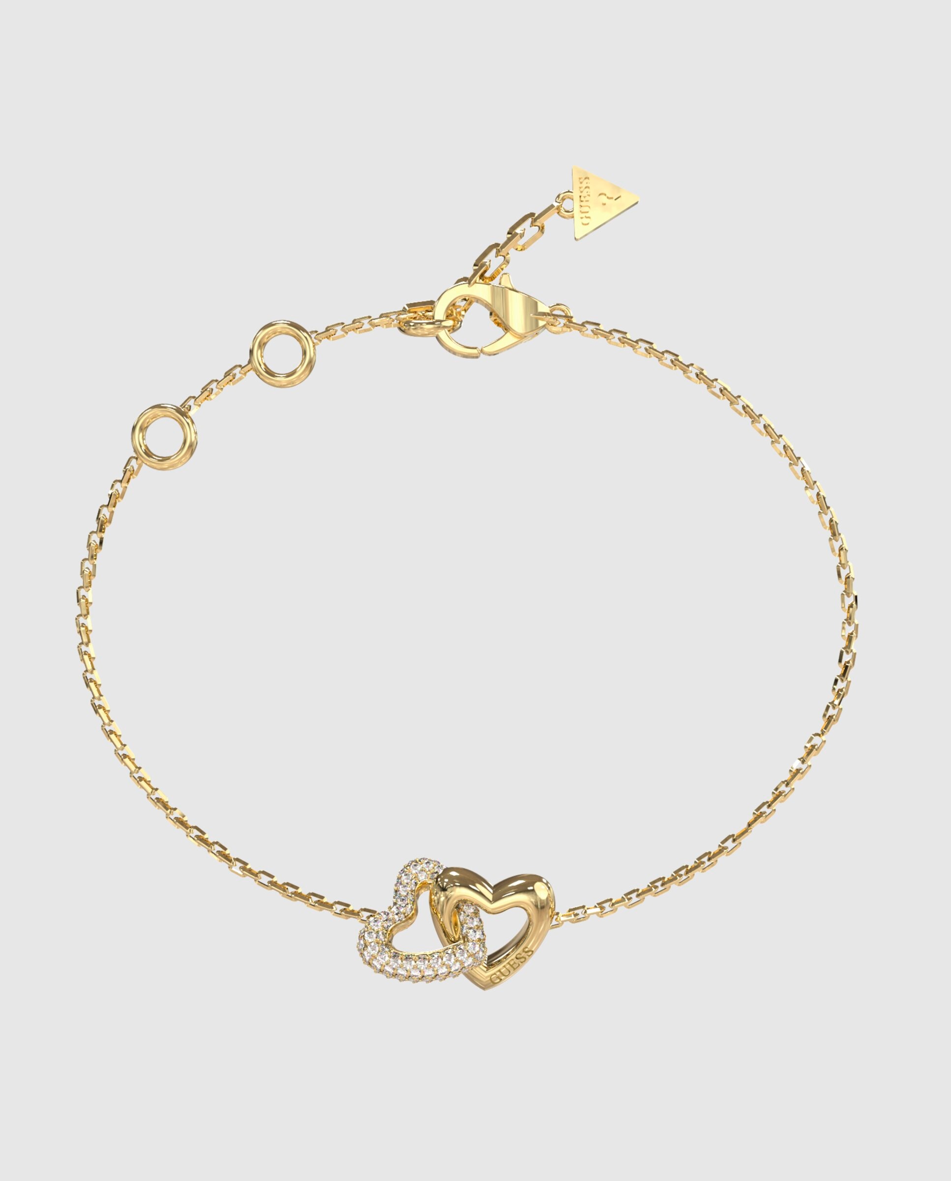 Pulseira de Corrente Beloved de Aço em Dourado Ouro-1