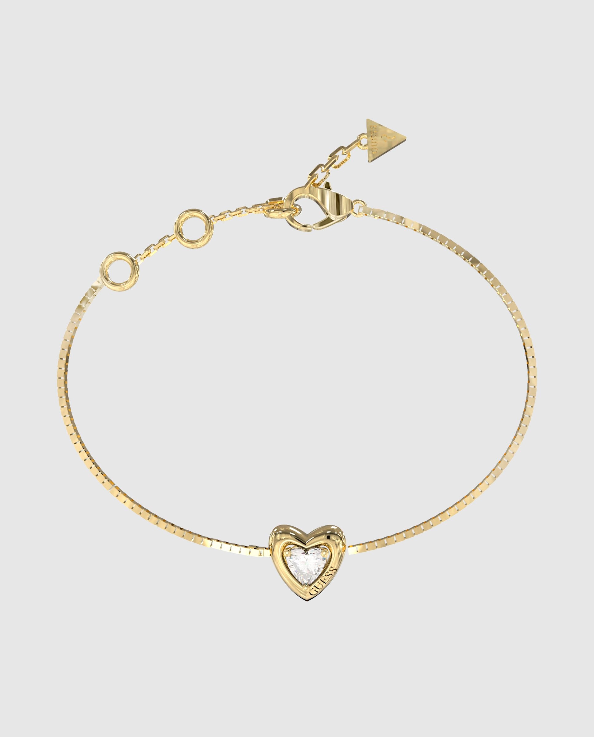 Pulseira de Corrente Beloved de Aço em Dourado Ouro-1
