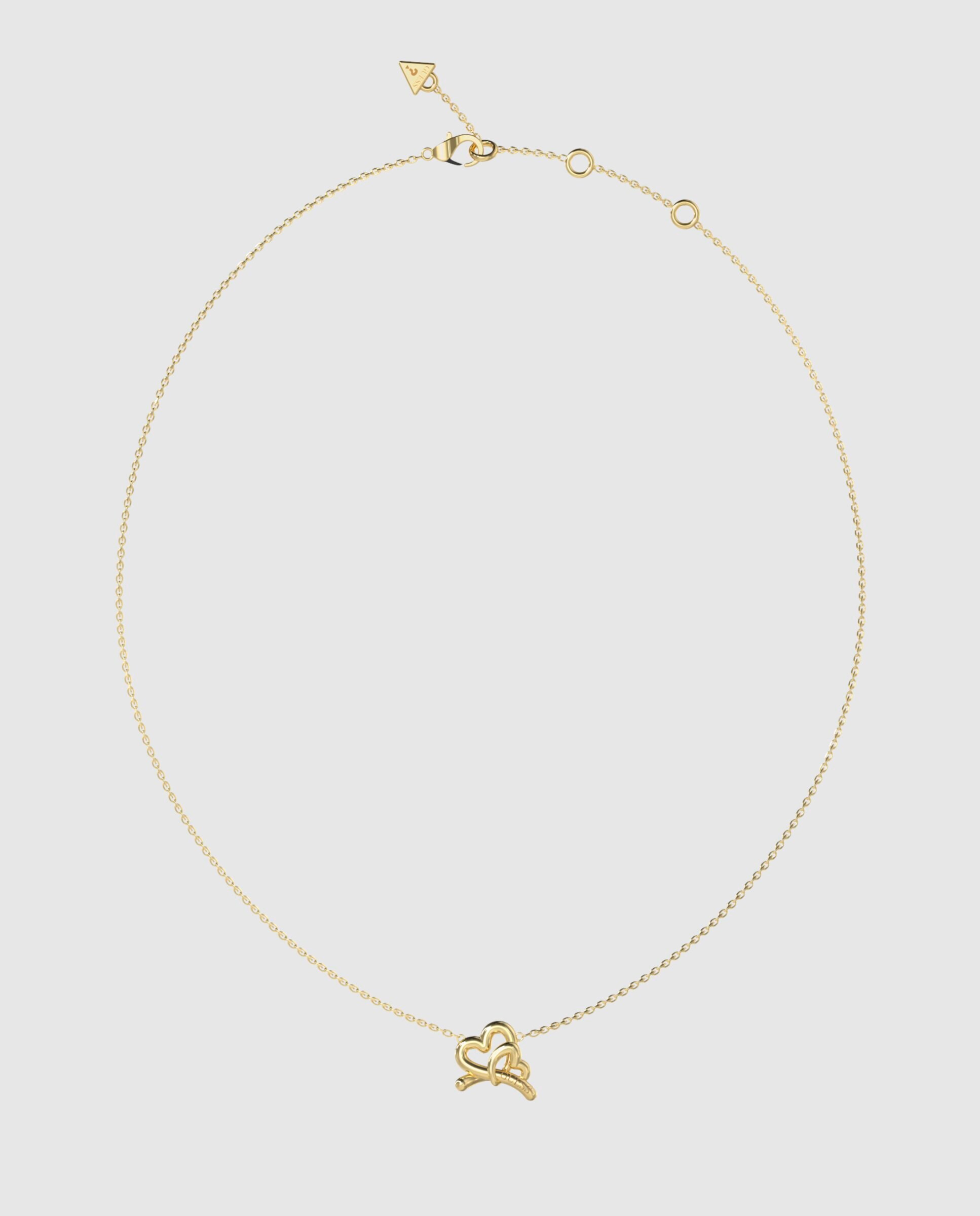 Colar Love Bites de Aço Dourado Ouro-1