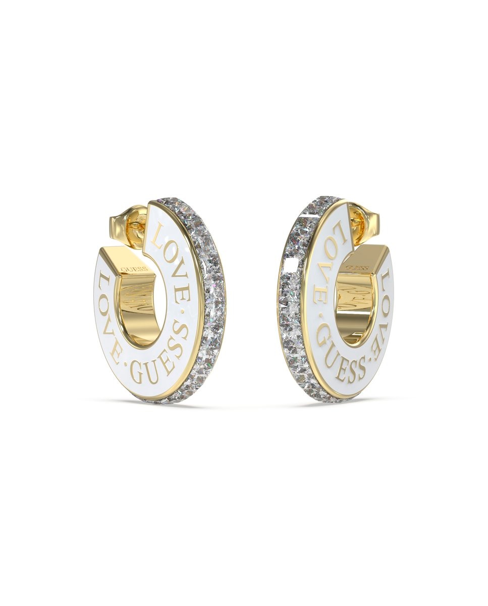 Brincos Love Guess de Aço Dourado Ouro-1