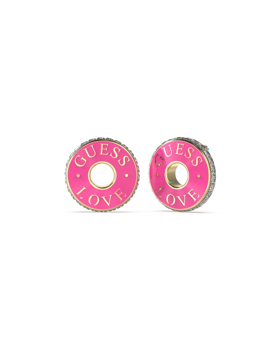 Brincos Love Guess de Aço Rosa Rosa-1