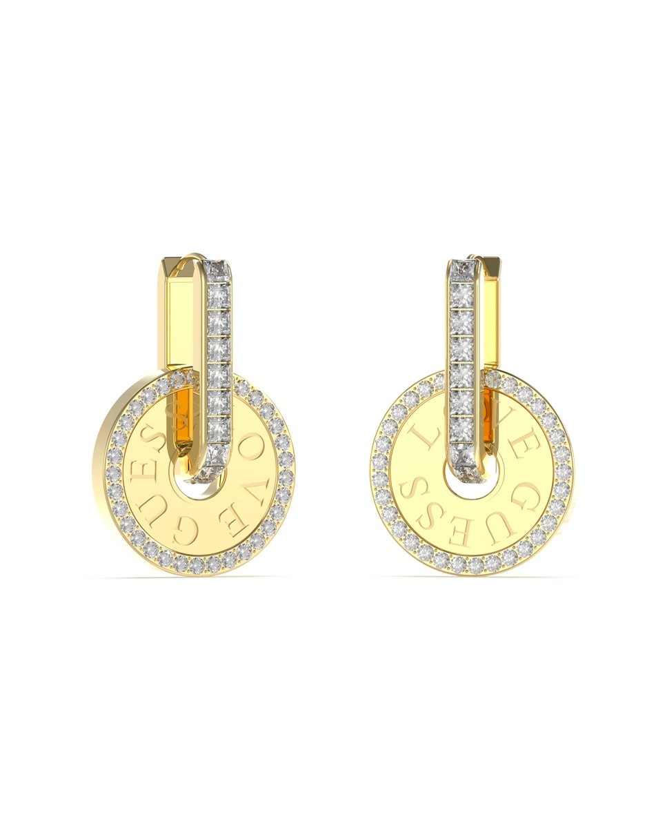 Brincos Love Guess de Aço Dourado Ouro-1