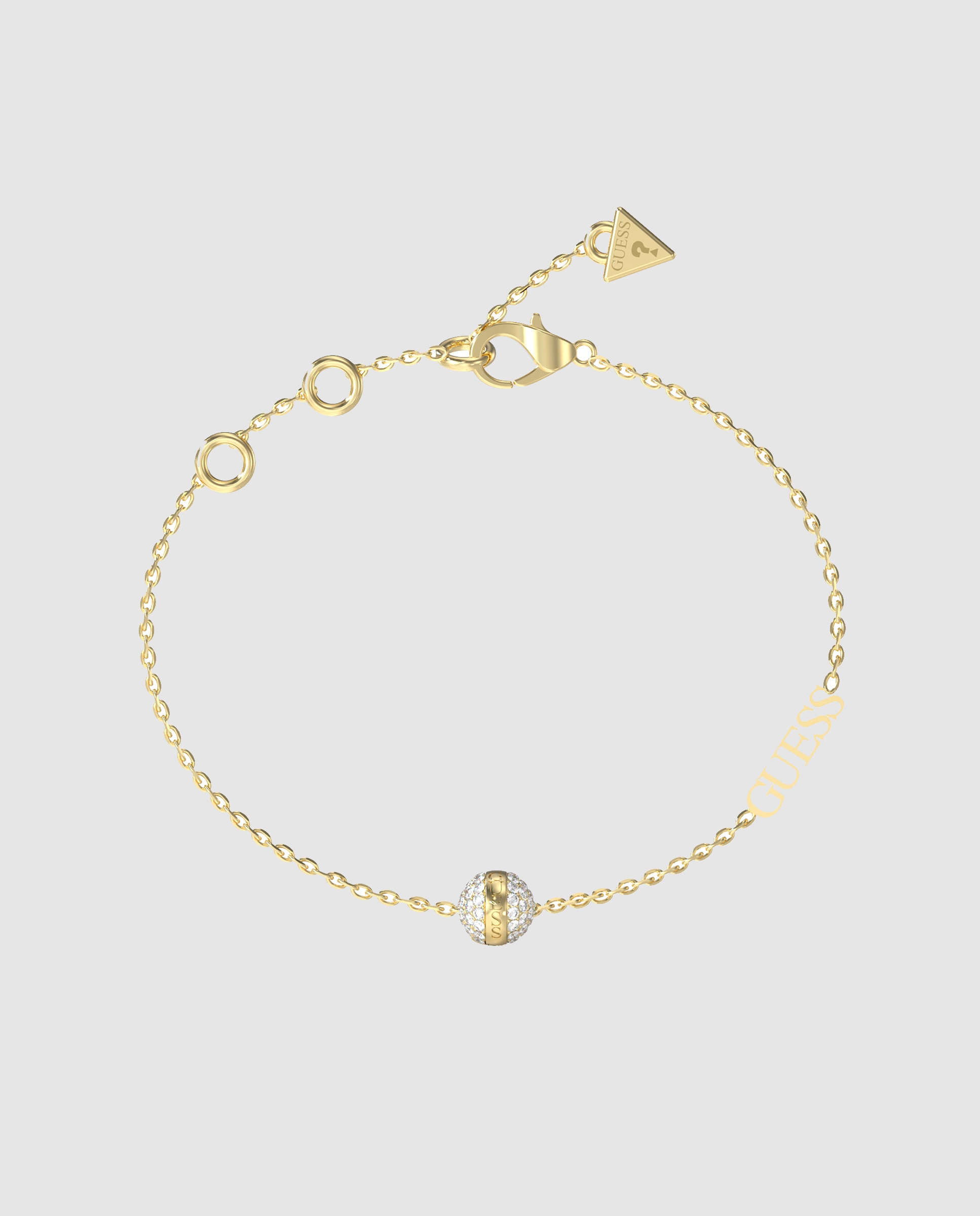 Pulseira de Corrente Calypso de Aço Dourada Ouro-1