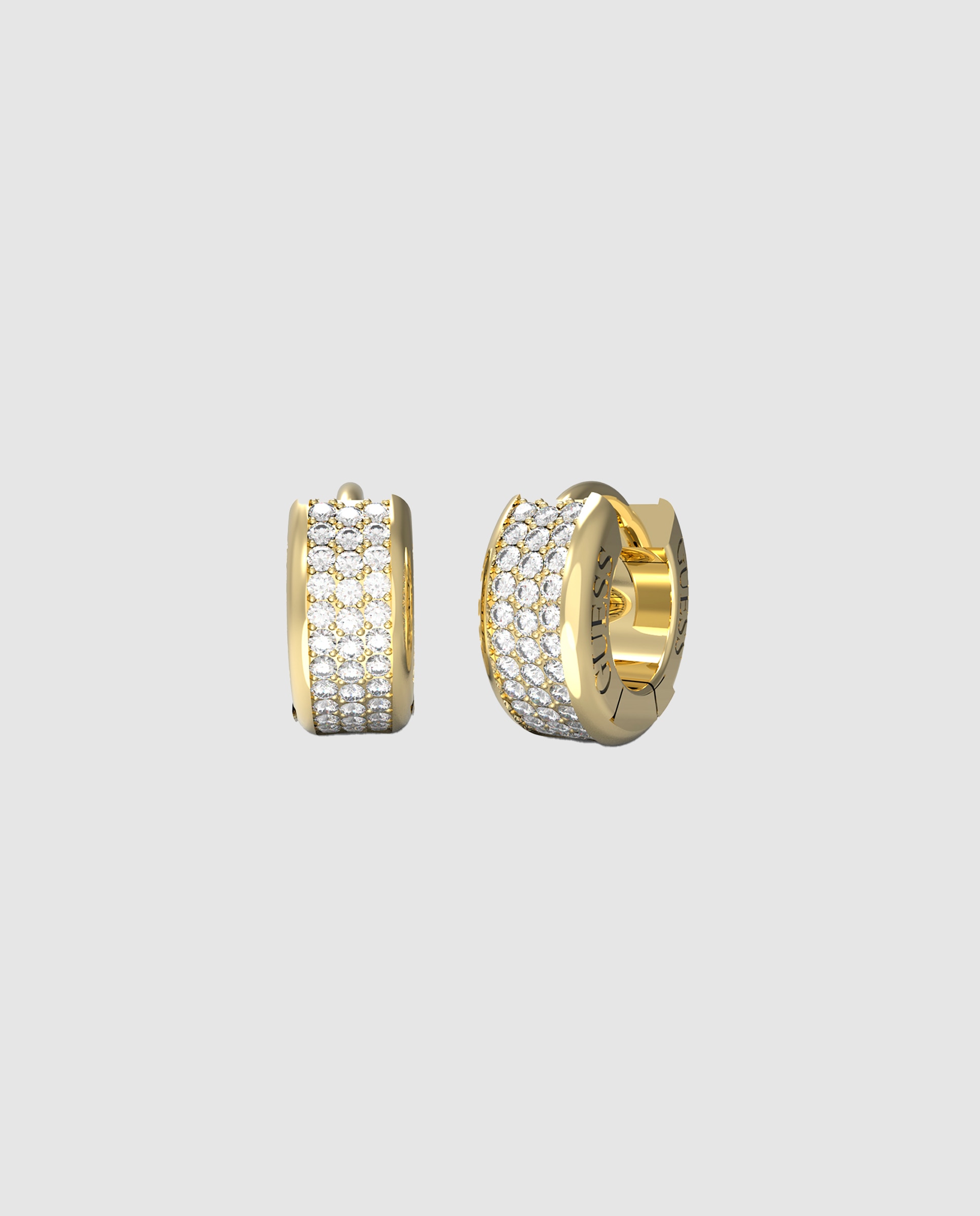 Brincos Stylish Guess de Aço Dourado Ouro-1