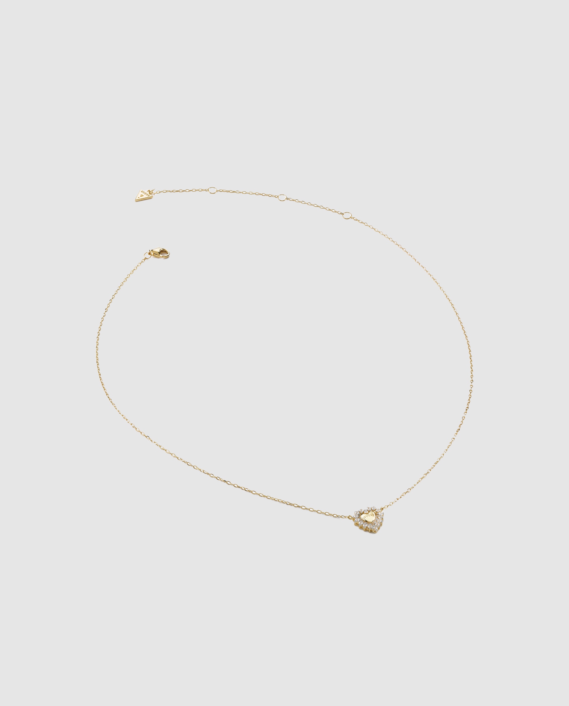 Corrente com Pingente Jardim de Prata em Dourado Ouro-1