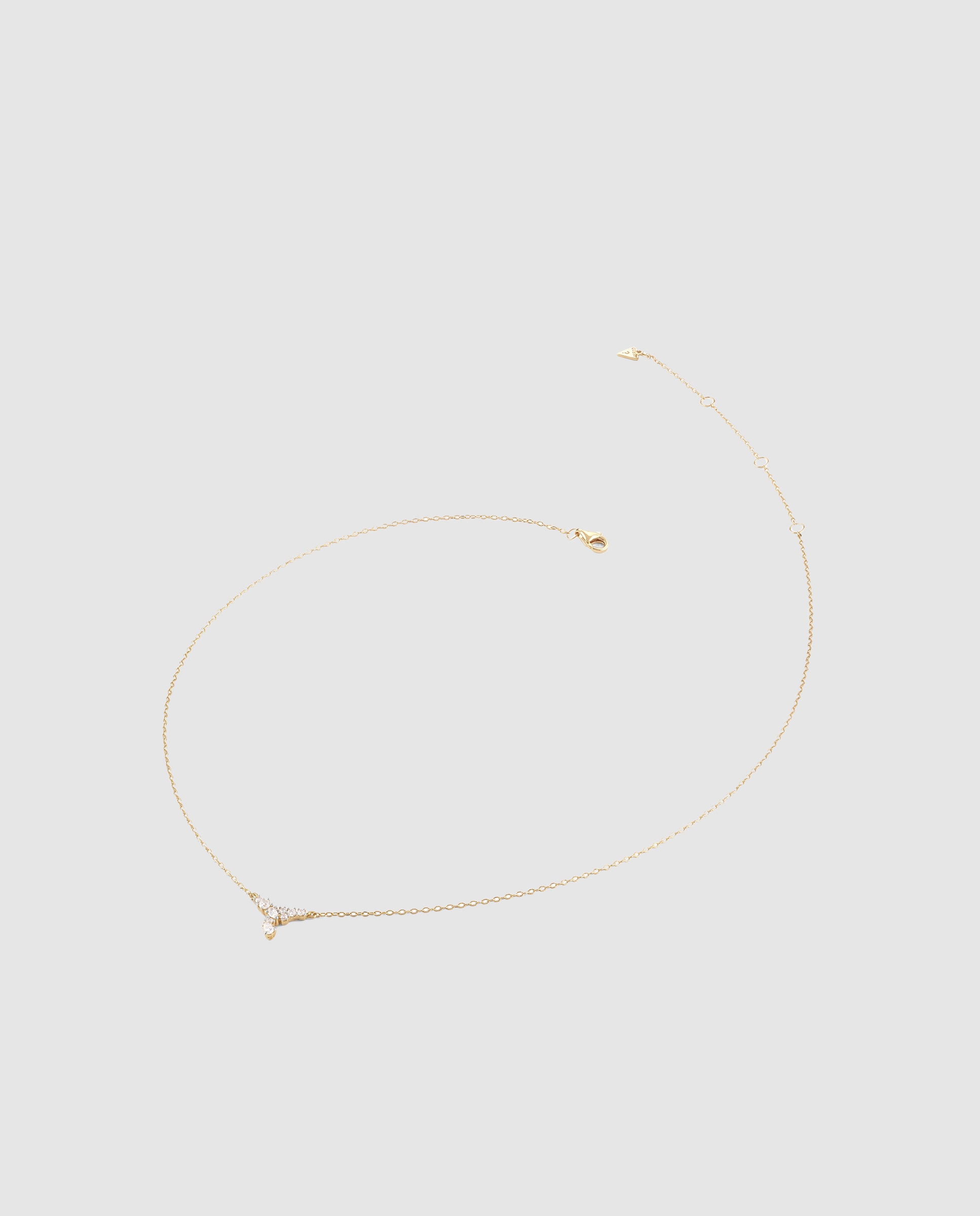 Corrente com Pingente Jardim de Prata em Dourado Ouro-1