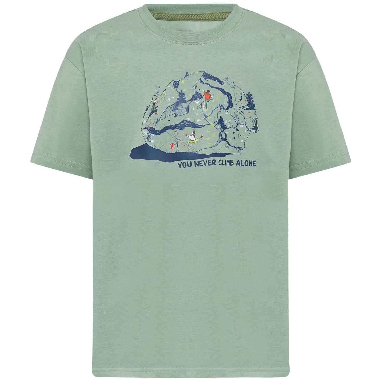 T-shirt Infantil Base Climbing Kids Mammut Verde-5