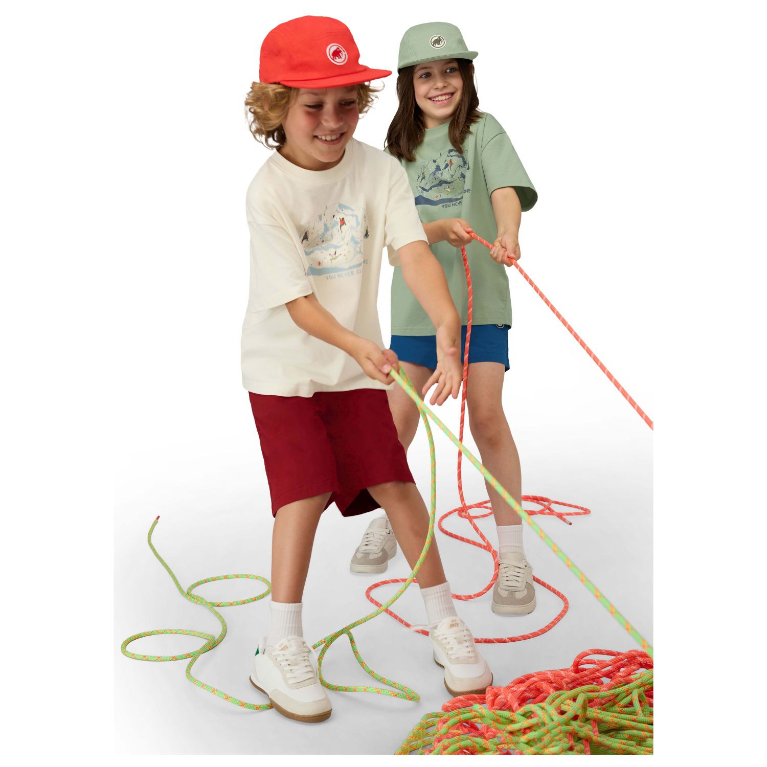 T-shirt Infantil Base Climbing Kids Mammut Verde-7