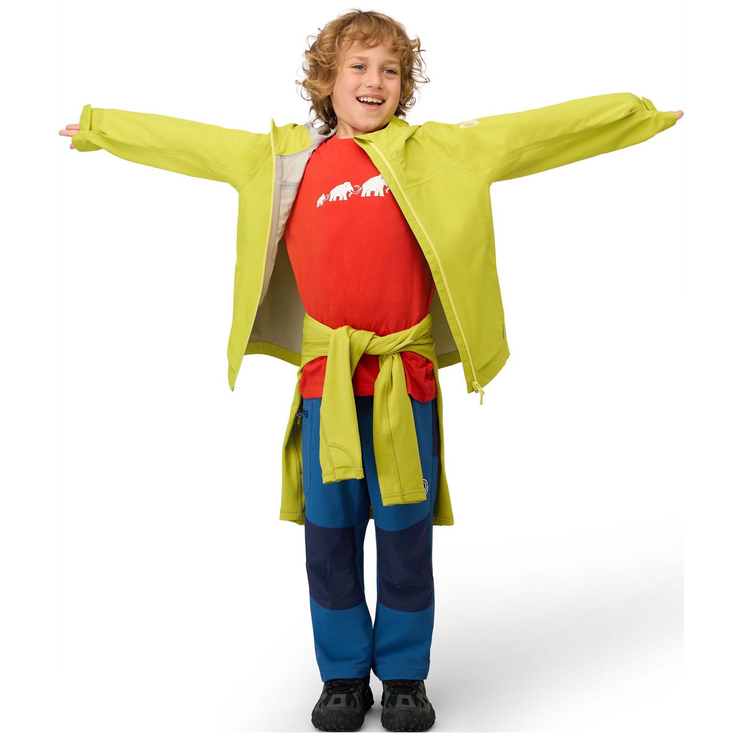 Calças de Montanha Infantil Taiss So Kids Mammut Azul-5