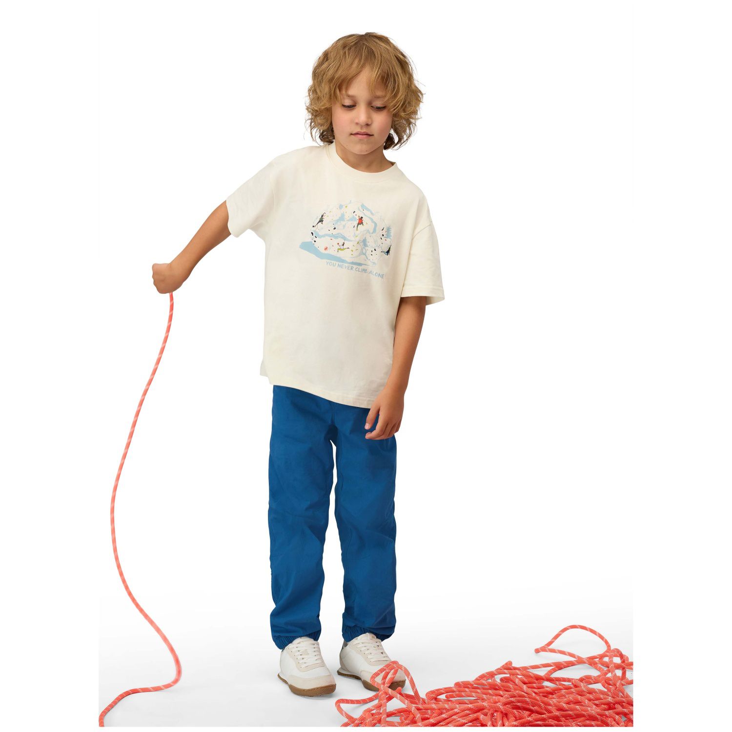 Calças de Escalada Infantil Crag Climbing Kids Mammut Azul-5