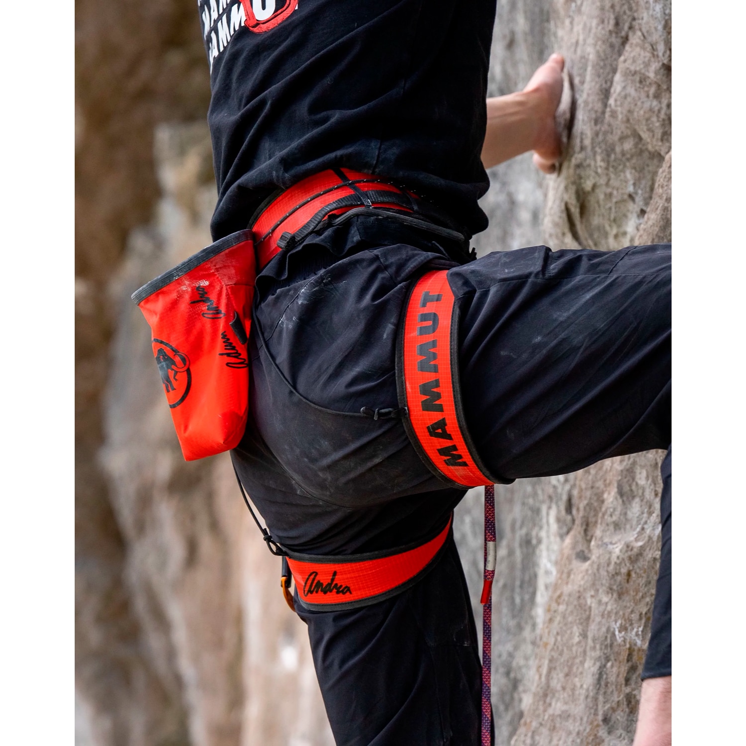 Arnês de Escalada Adam Ondra Sender Light Mammut Vermelho-4