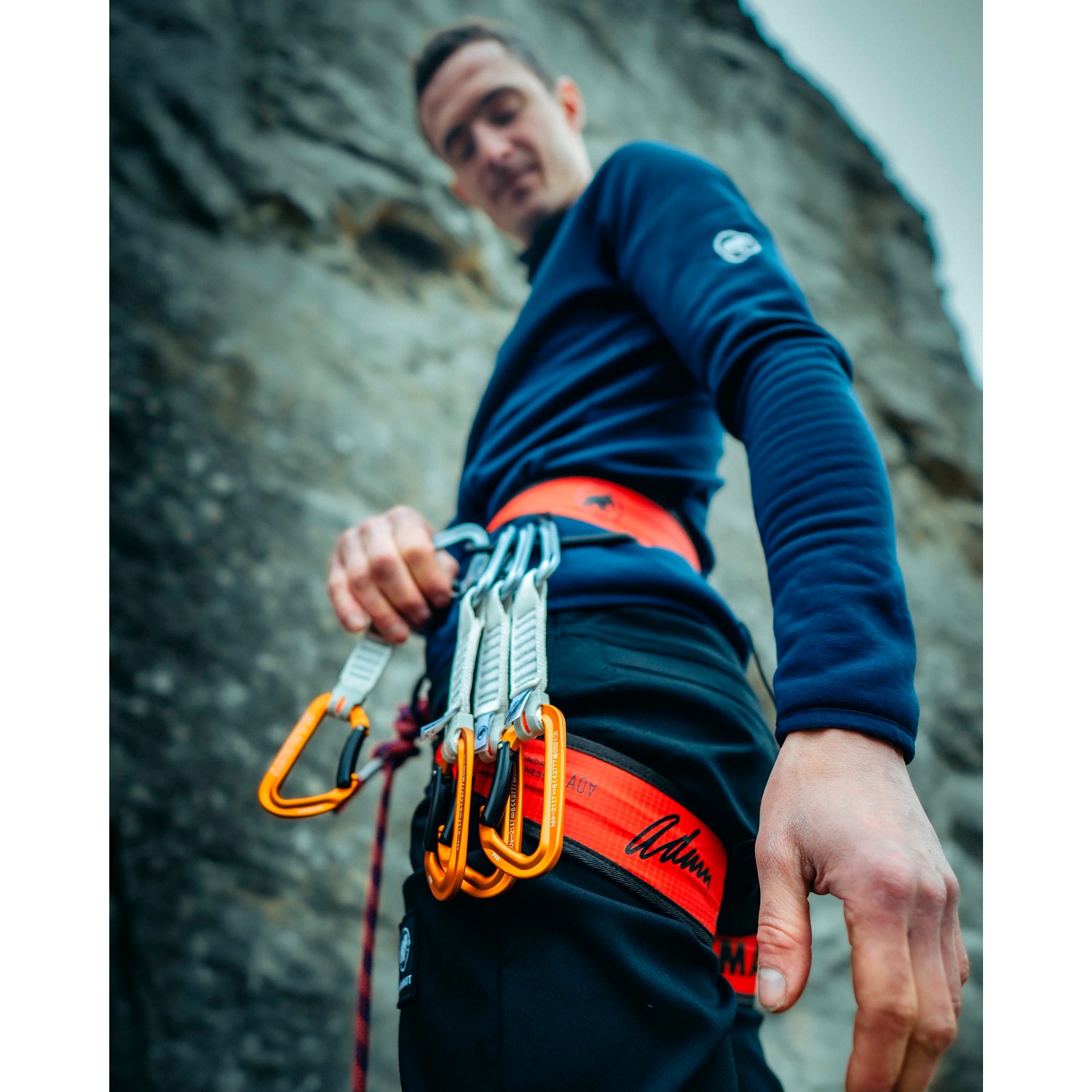 Arnês de Escalada Adam Ondra Sender Light Mammut Vermelho-5