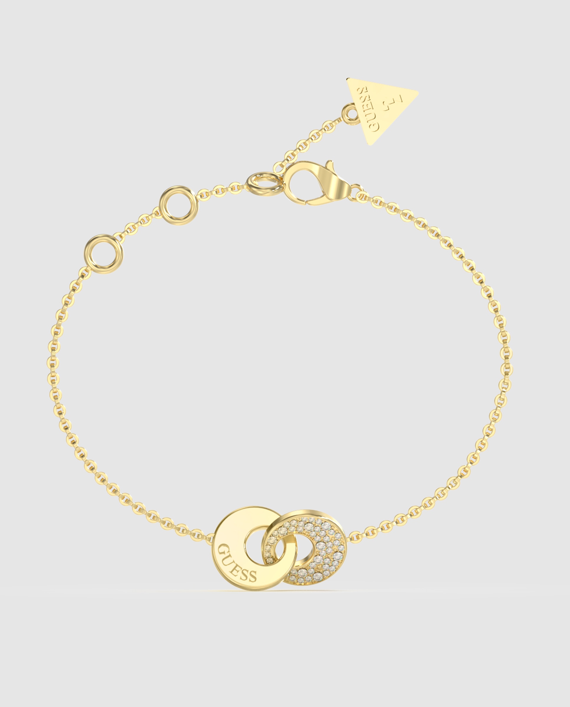 Pulseira de Corrente Blooming Summer de Aço em Dourado Ouro-1