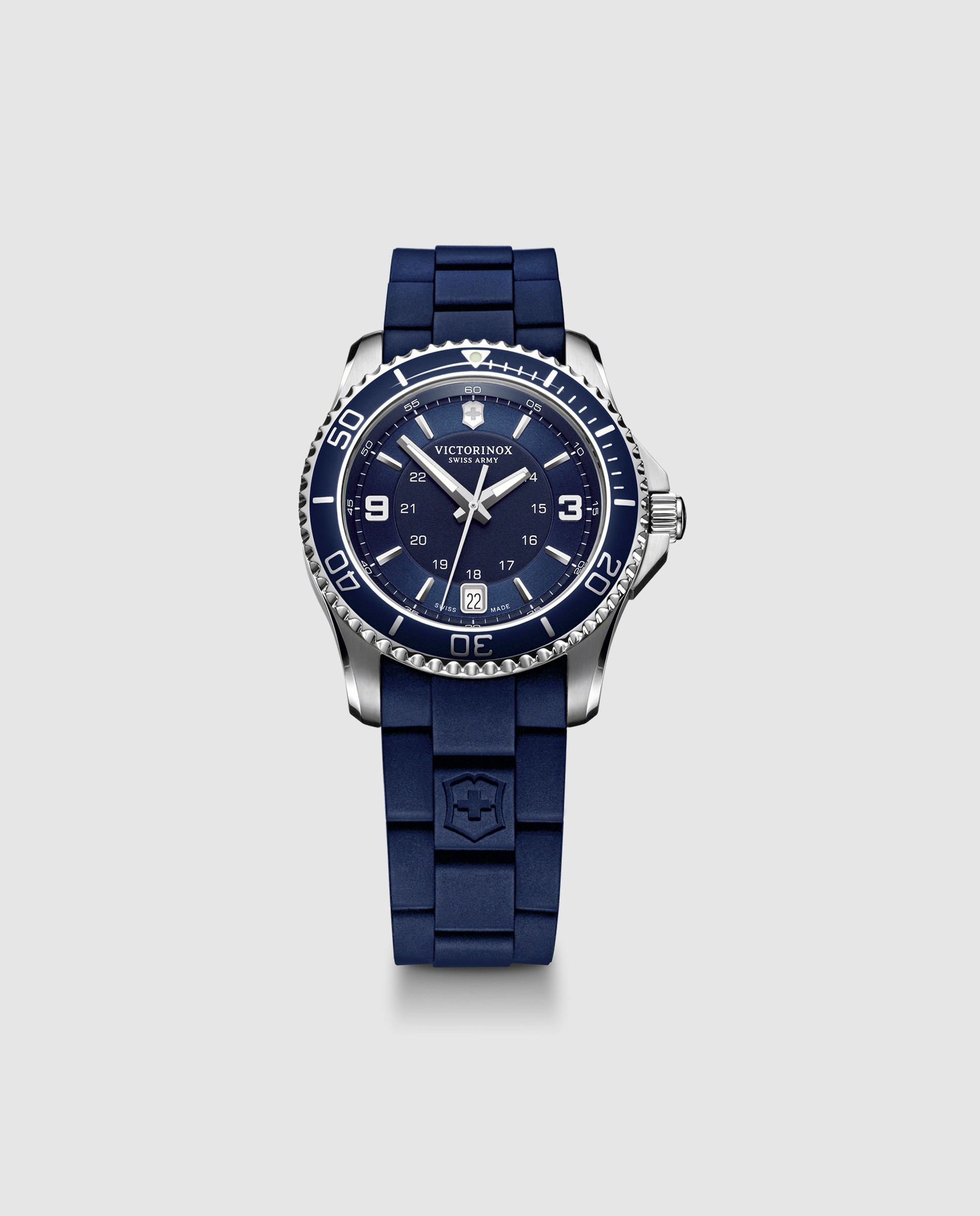 Relógio Analógico Maverick V241610 de Borracha e Bracelete Azul Azul-marinho-1