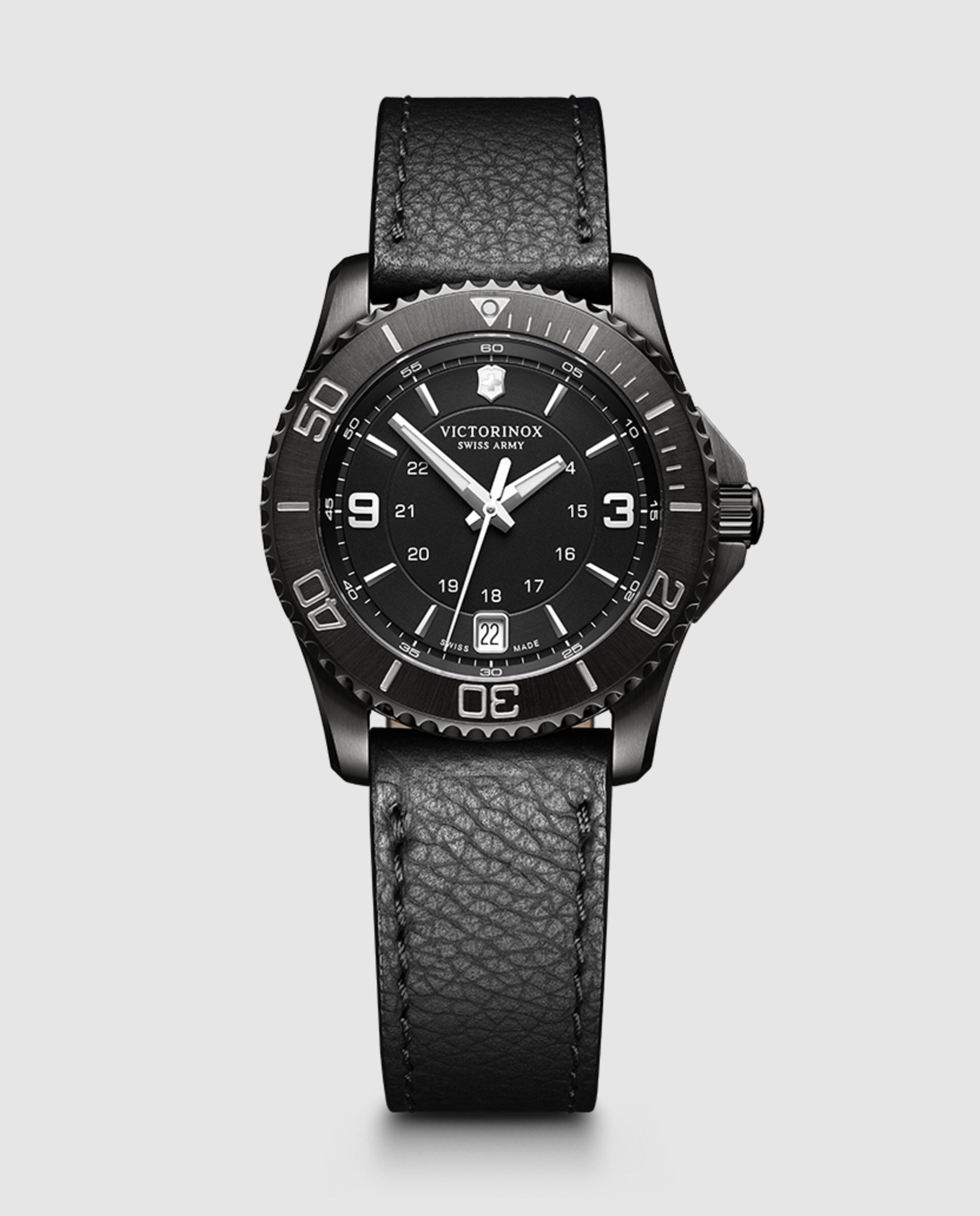 Relógio Analógico Maverick V241788 de Pele e Bracelete em Preto Preto-3