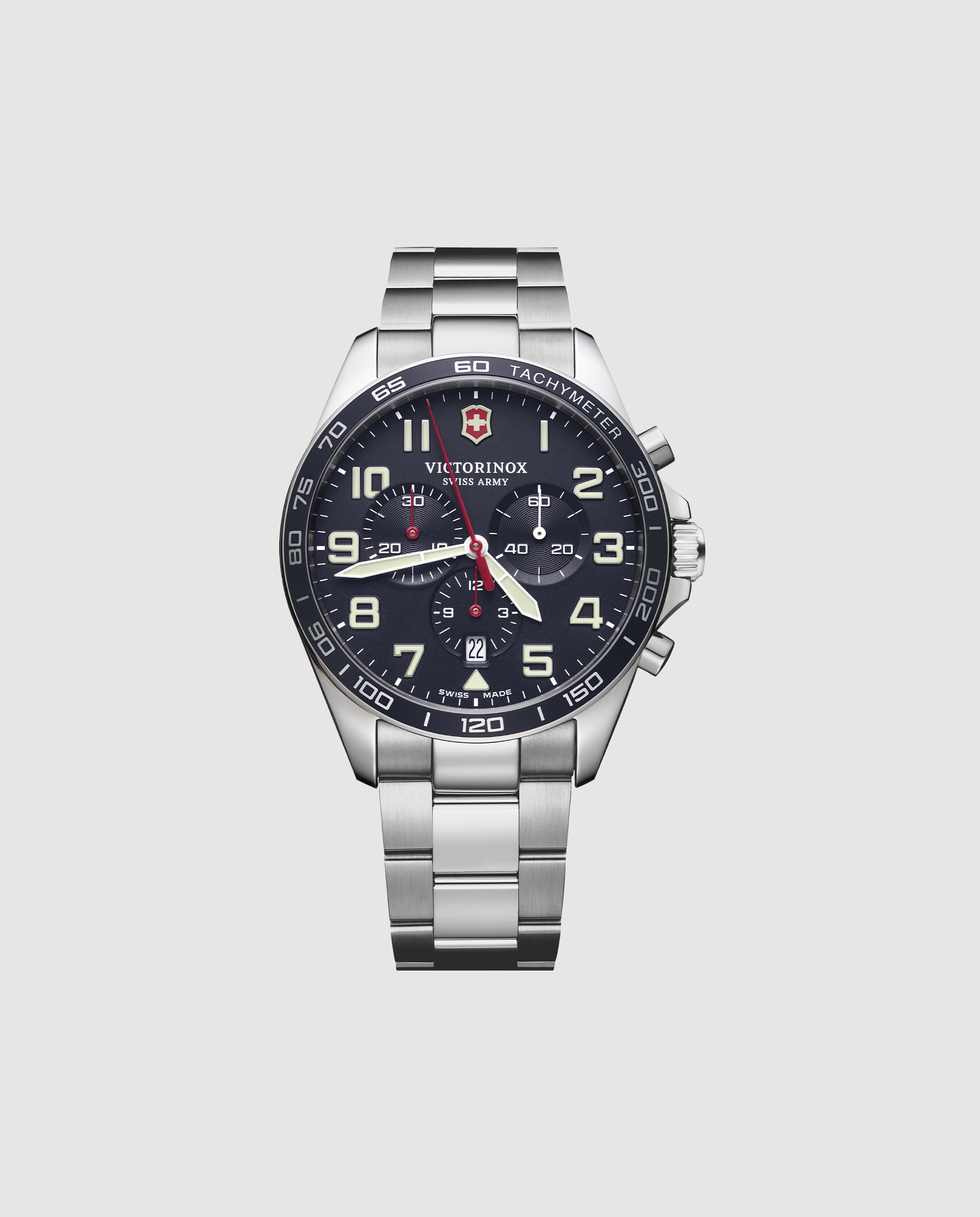 Imagem 0 de Relógio Fieldforce V241857 de Aço e Bracelete Prateada/cinza