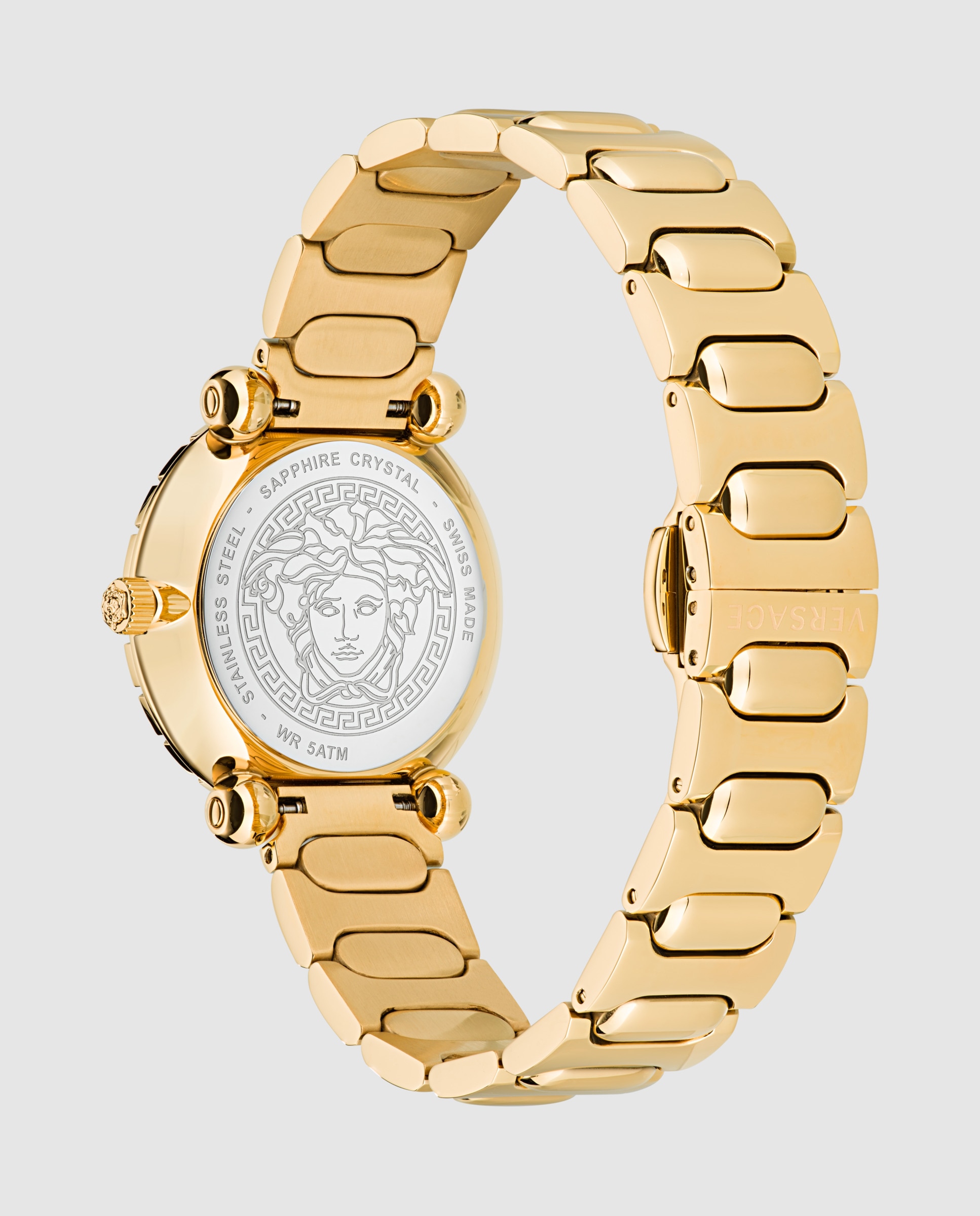 Relógio de Mulher Greca Twist Ve6i00523 de Aço e Bracelete Dourada Ouro-3