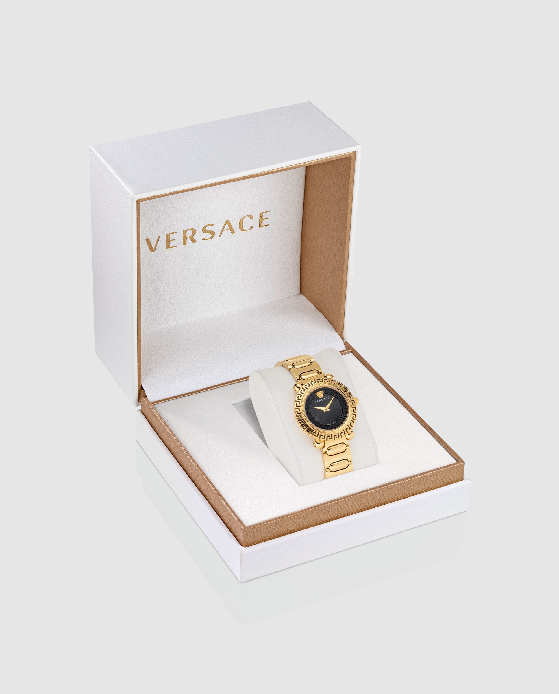 Relógio de Mulher Greca Twist Ve6i00523 de Aço e Bracelete Dourada Ouro-4