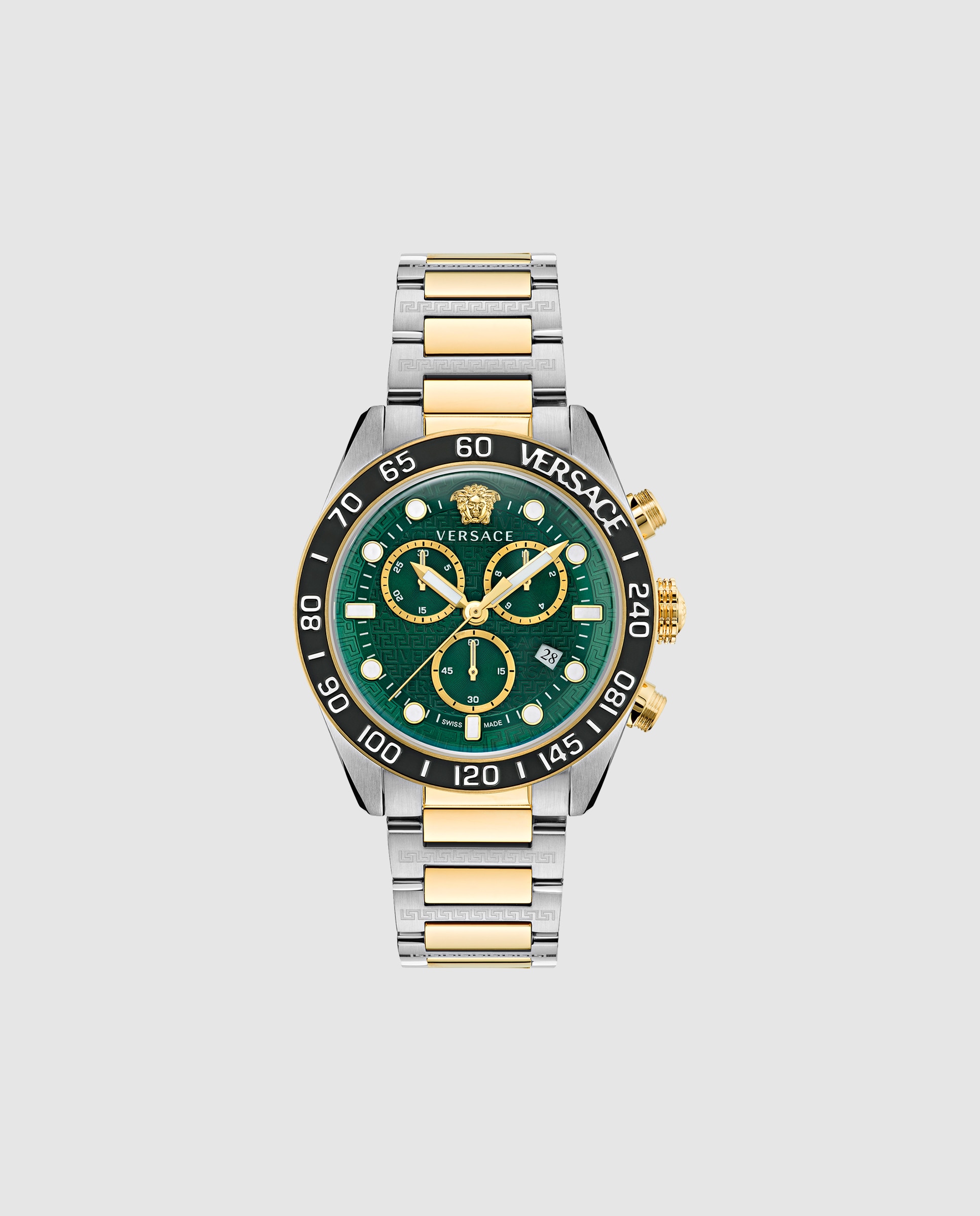 Relógio de Homem Greca Dome Chr Ve6k00423 de Aço e Bracelete Prateada/cinzento Prata-1