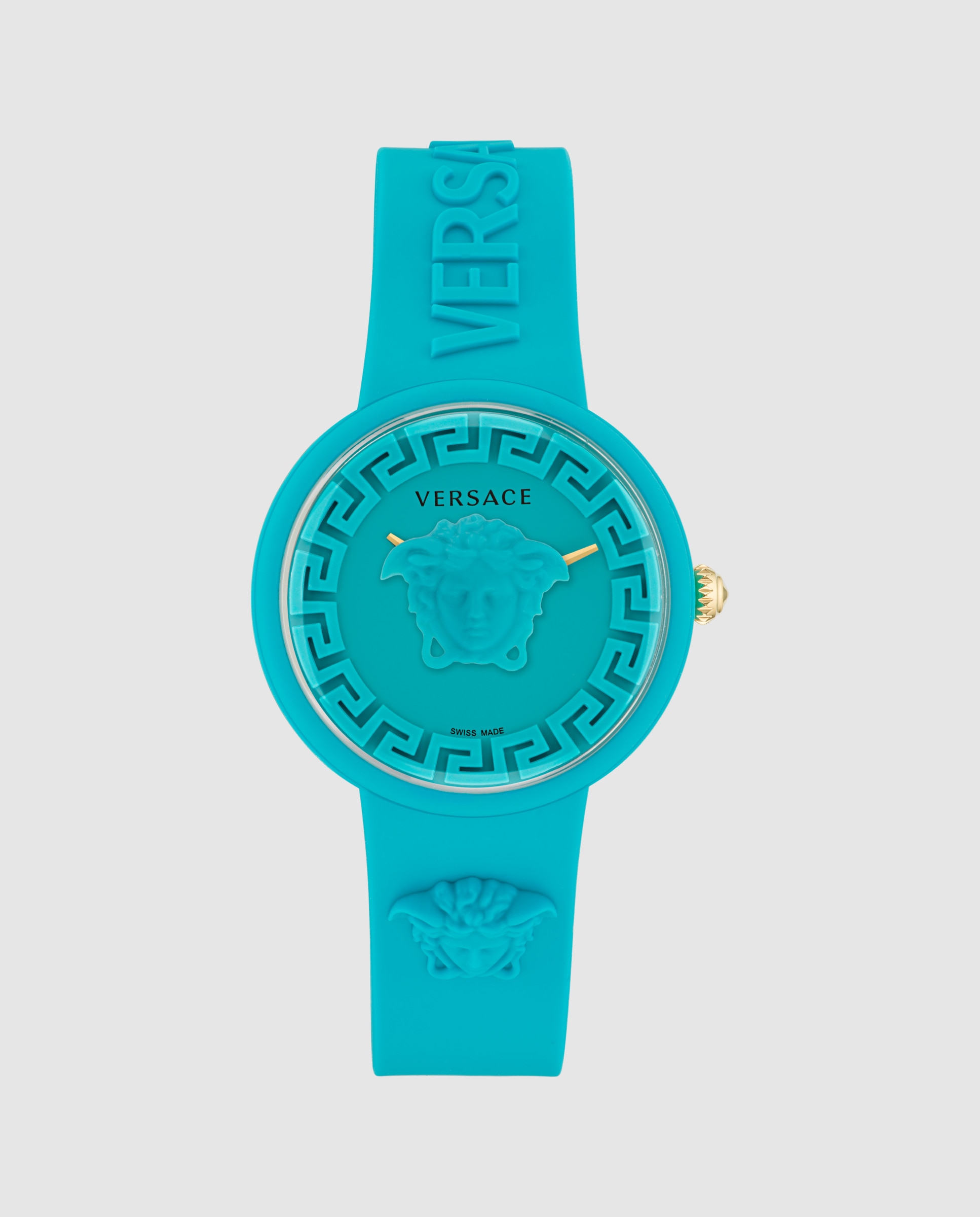 Imagem 0 de Relógio Medusa Pop Ve6g00423 de Silicone e Bracelete Turquesa