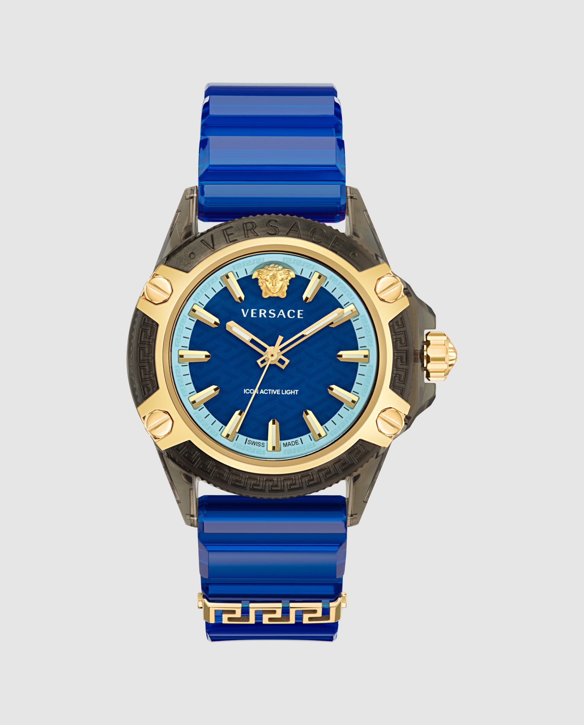 Imagem 0 de Relógio Unissexo Icon Active Indiglo Ve6e00323 de Borracha e Bracelete Azul