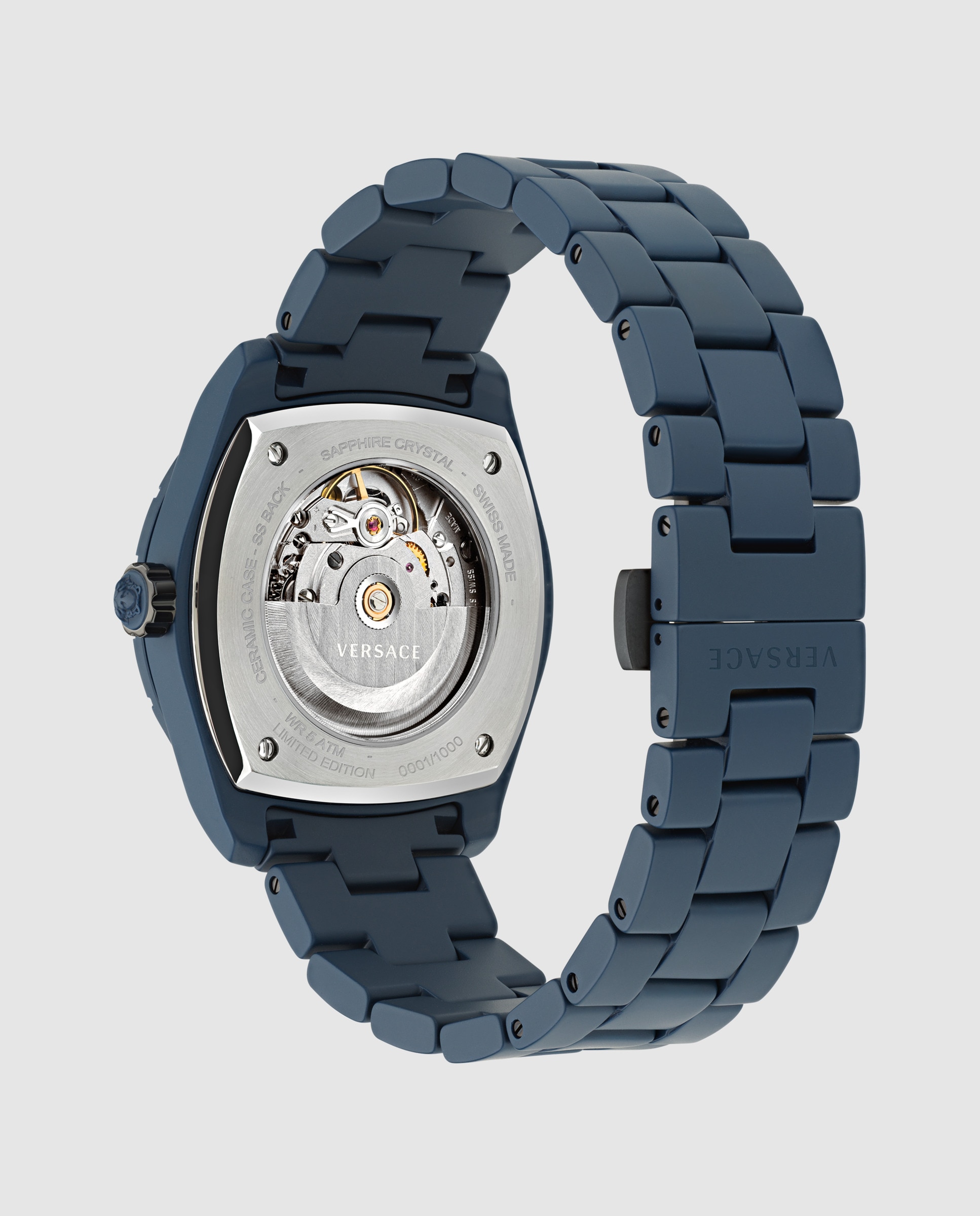 Relógio de Homem Dv One Gent Cer Ve7k00223 de Cerâmica e Correia Azul Azul-3