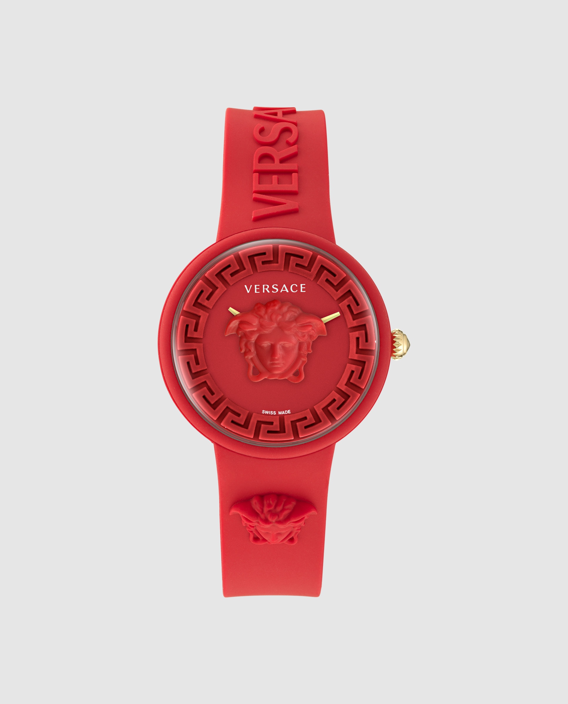 Imagem 0 de Relógio Unissexo Medusa Pop Ve6g00723 de Silicone e Bracelete Vermelha