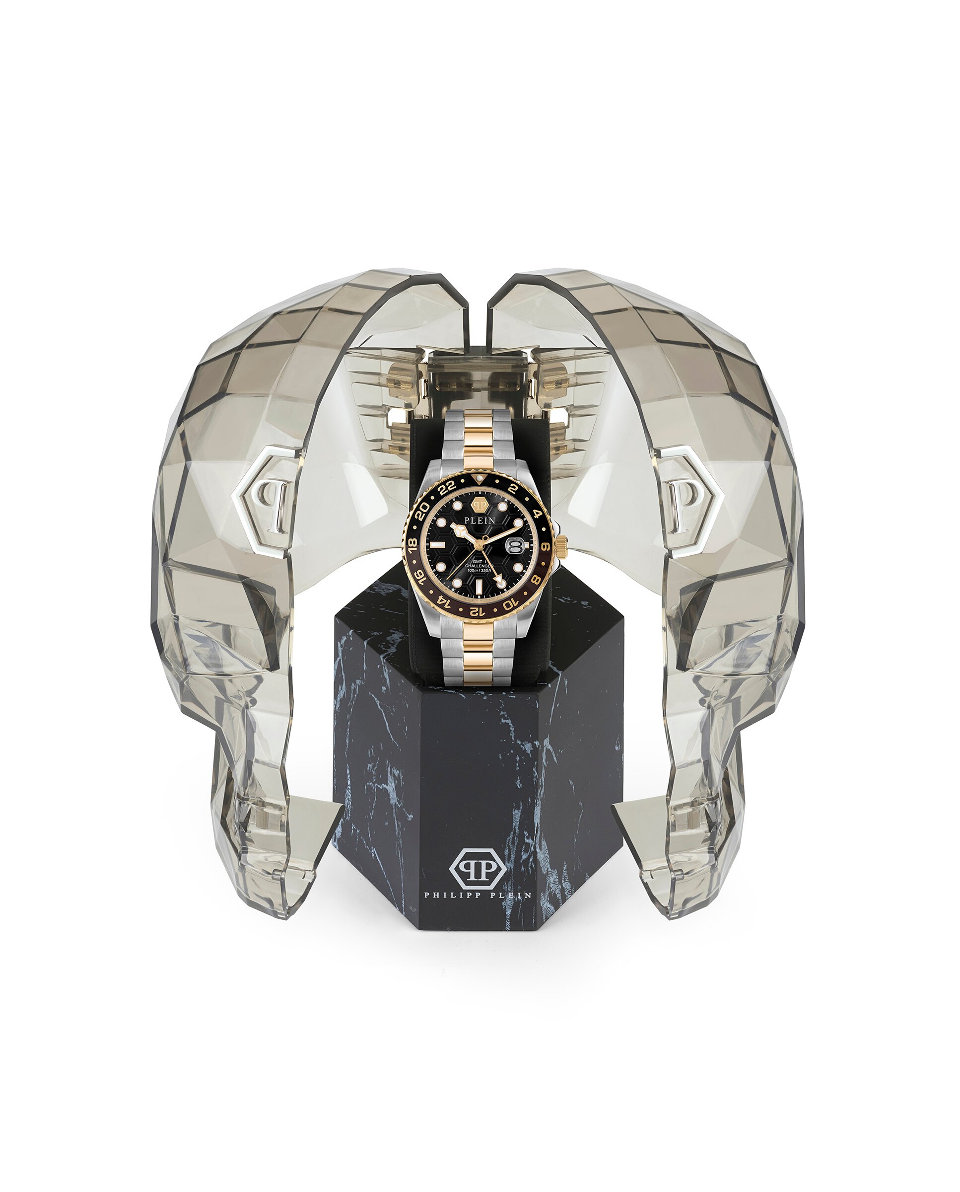 Relógio Gmt-i Challenger Pwyba0323 Automático de Aço e Pulseira Prateada Prata-4